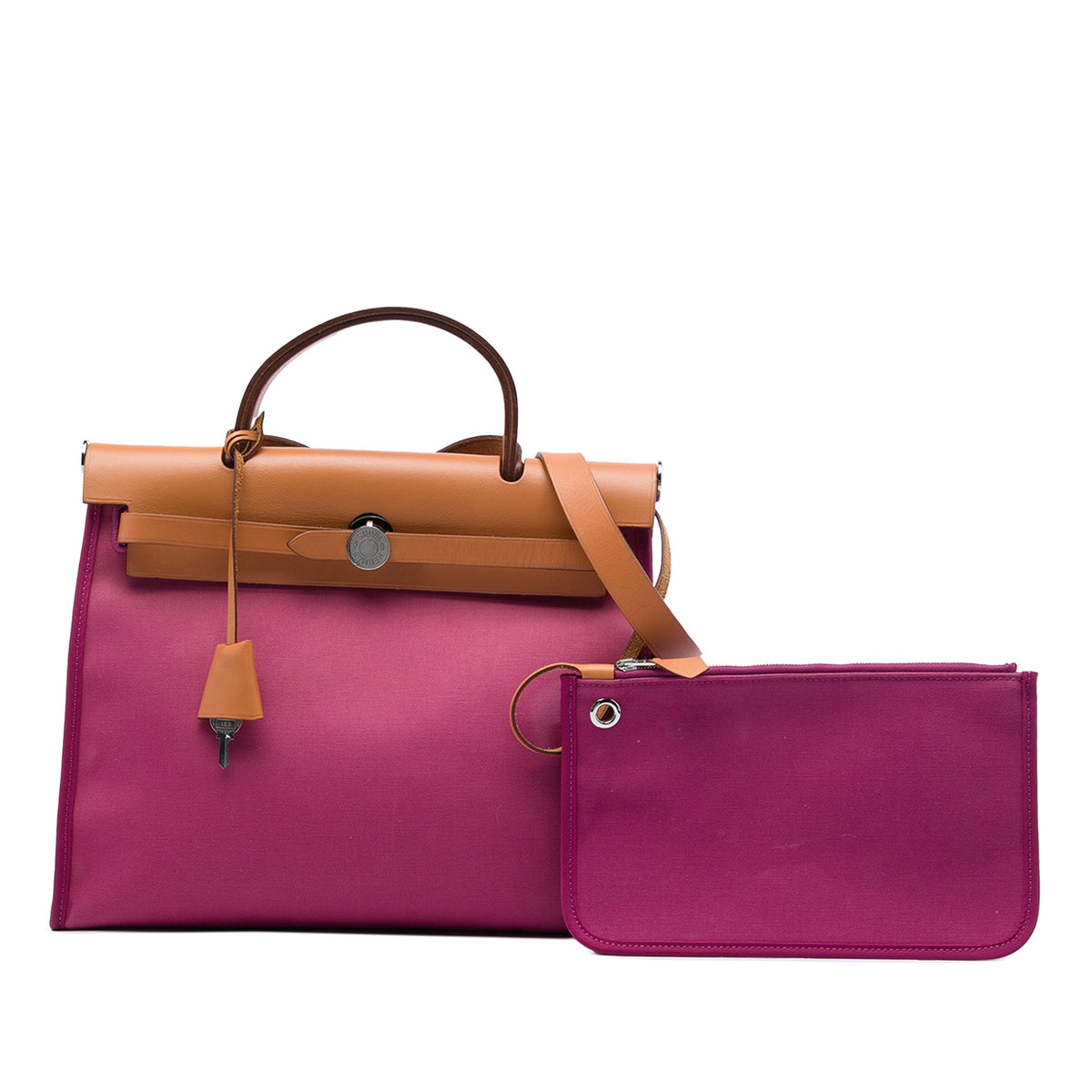 Hermès Toile Herbag Zip 31 — Pink