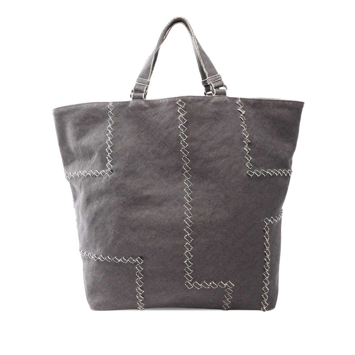 Bottega Veneta Canvas Tote — Gray