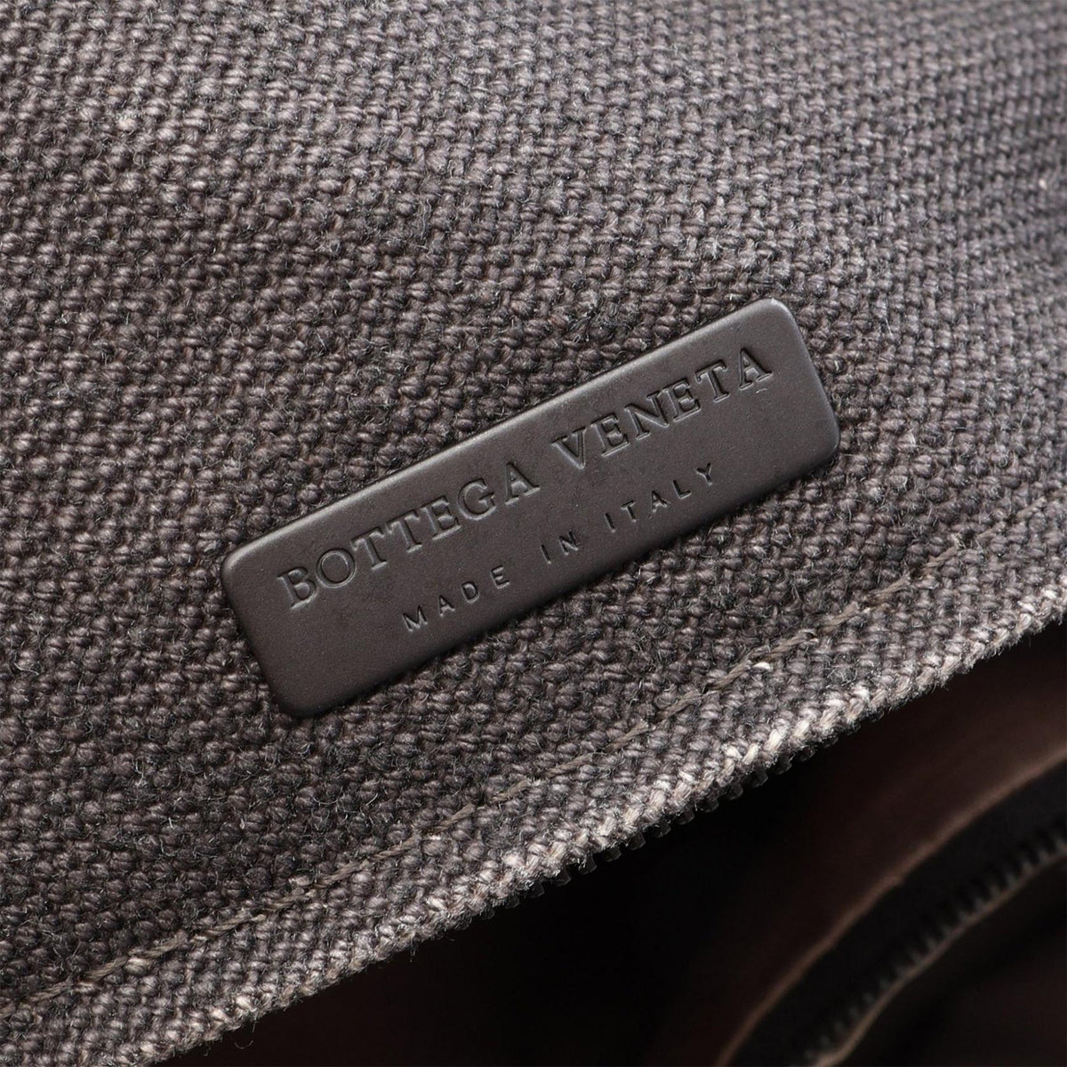 Bottega Veneta Canvas Tote — Gray