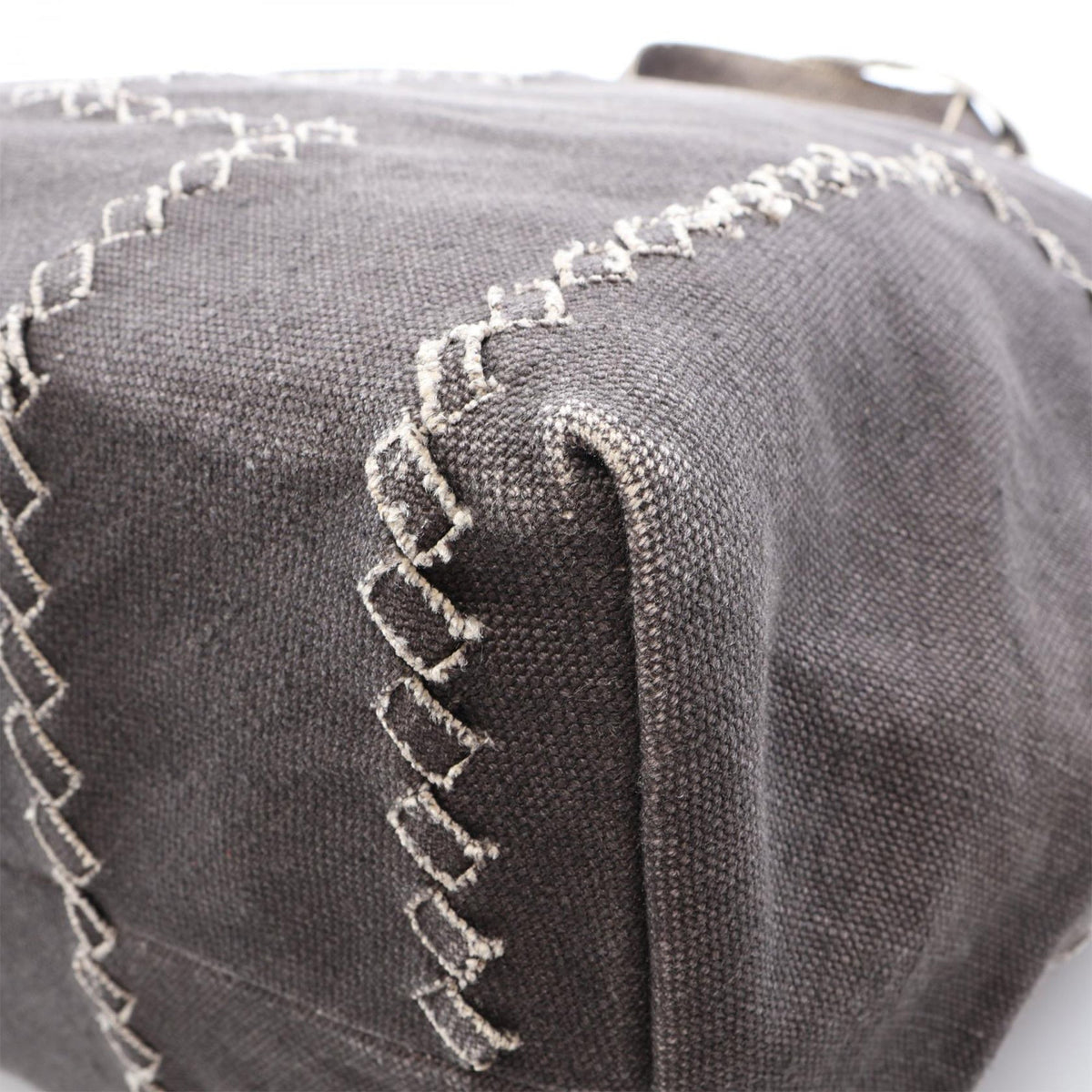 Bottega Veneta Canvas Tote — Gray