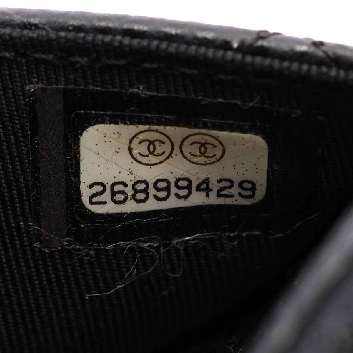 Chanel CC Quilted Caviar Wallet on Chain