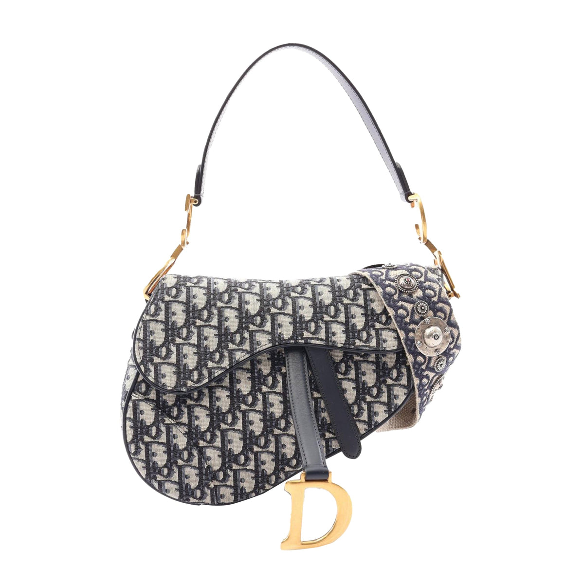 Dior Oblique Canvas Saddle Bag