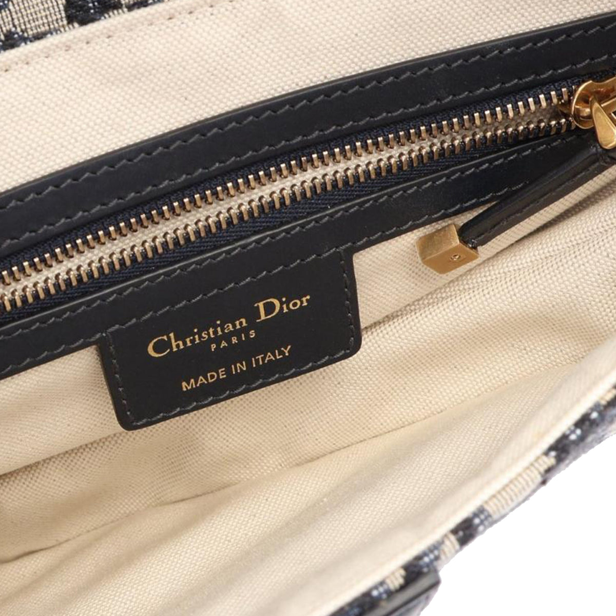 Dior Oblique Canvas Saddle Bag