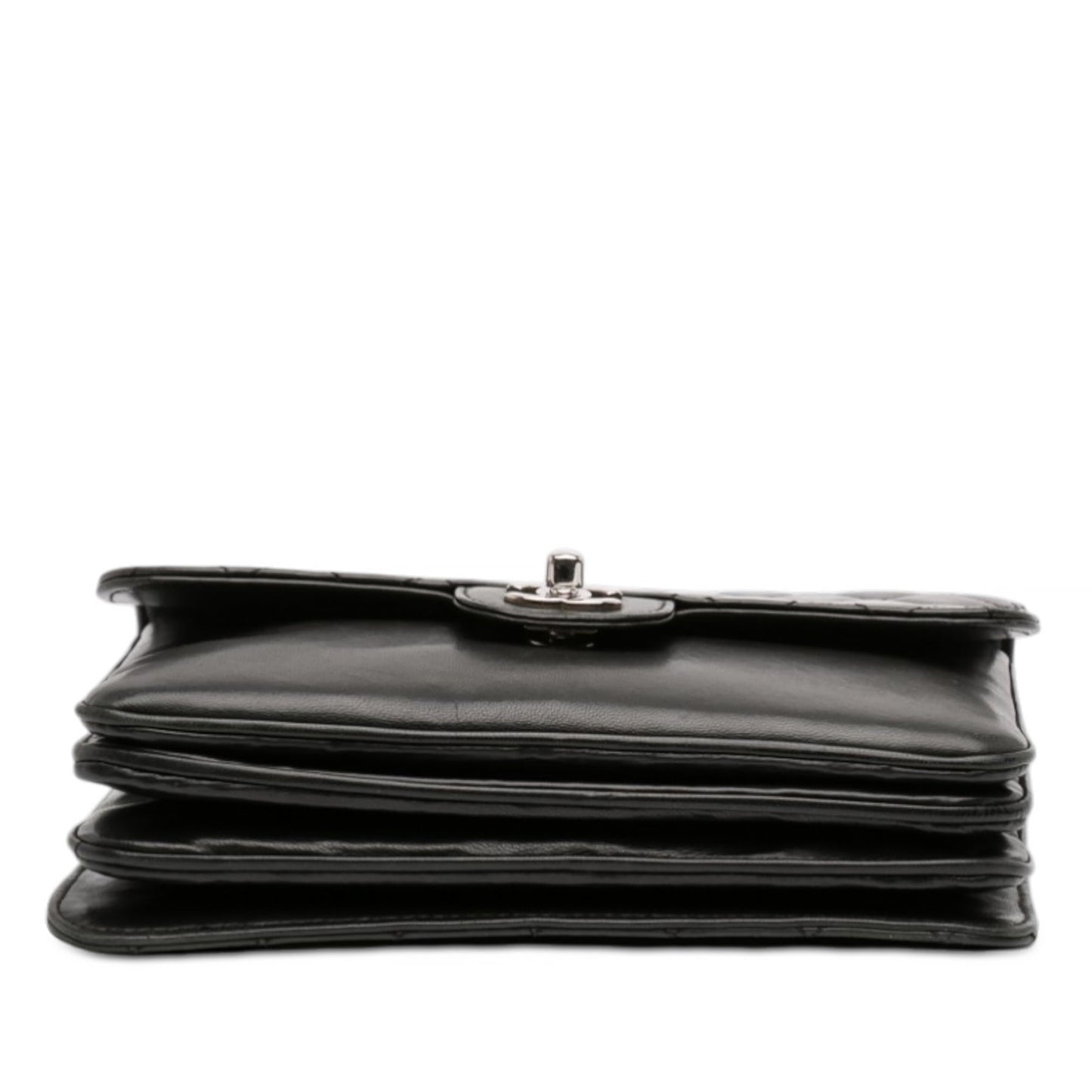 Chanel Medium Quilted Lambskin Clams Pocket Flap
