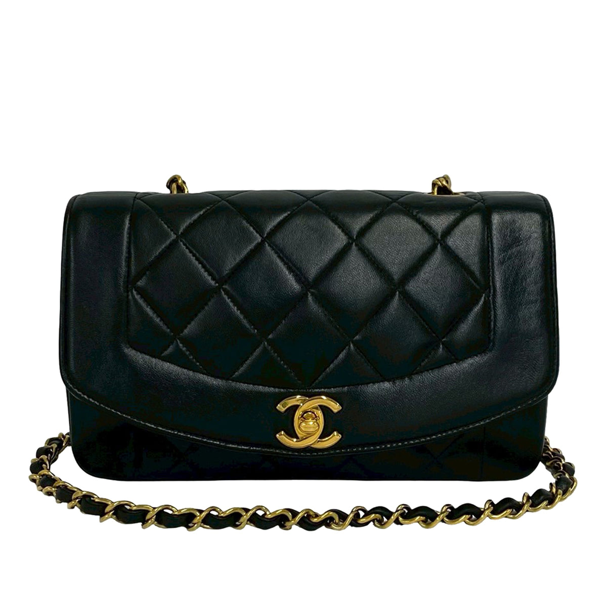 Chanel Small Quilted Lambskin Diana Single Flap