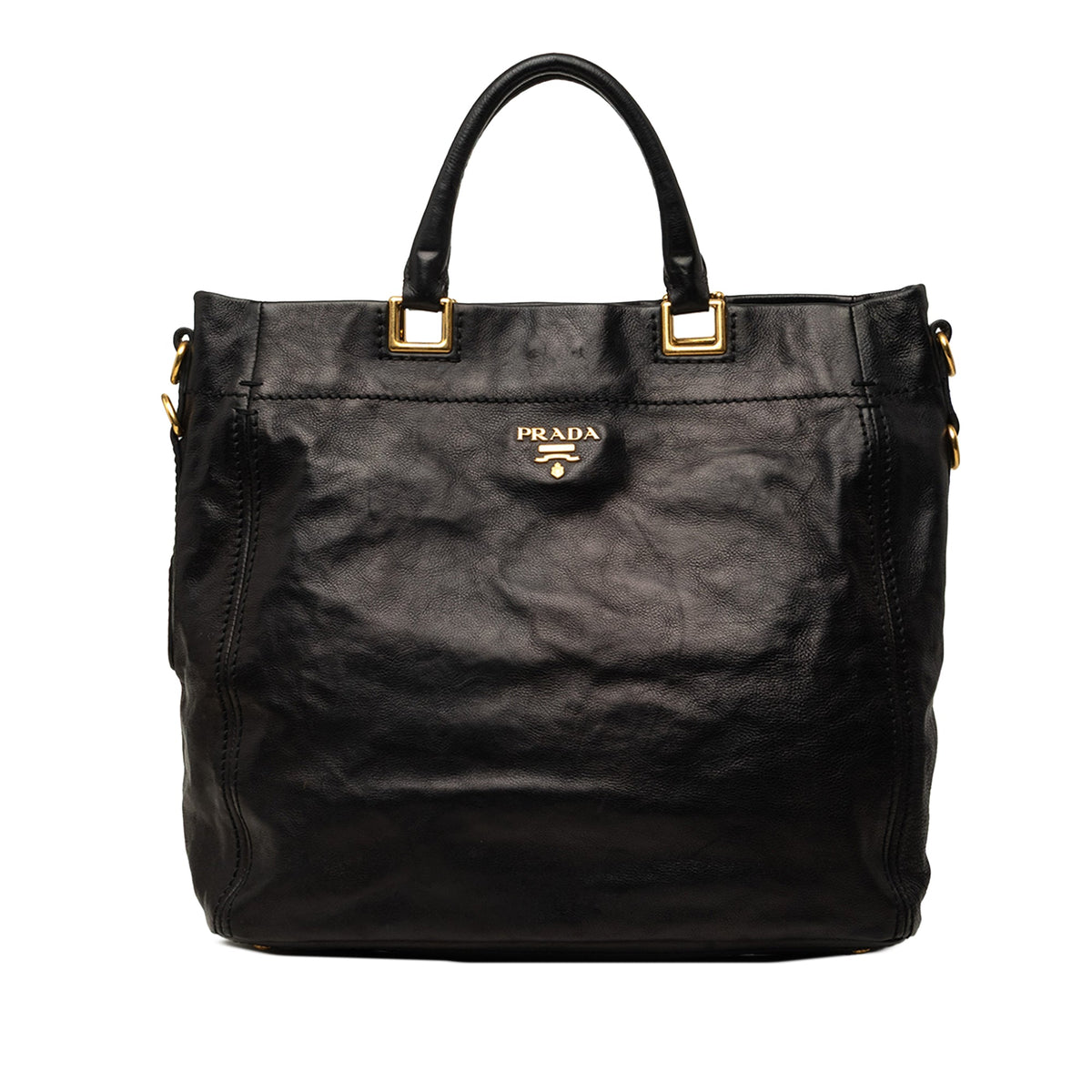 Prada Glace Calf Open Convertible Tote