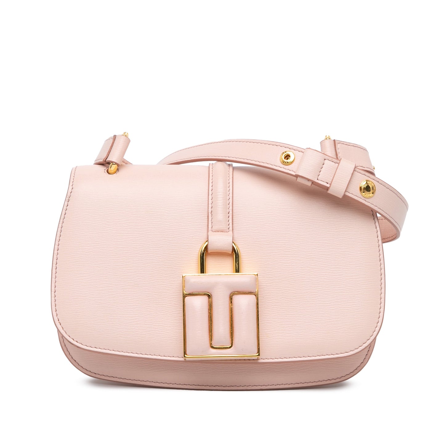 Tom Ford Calfskin Lock Crossbody