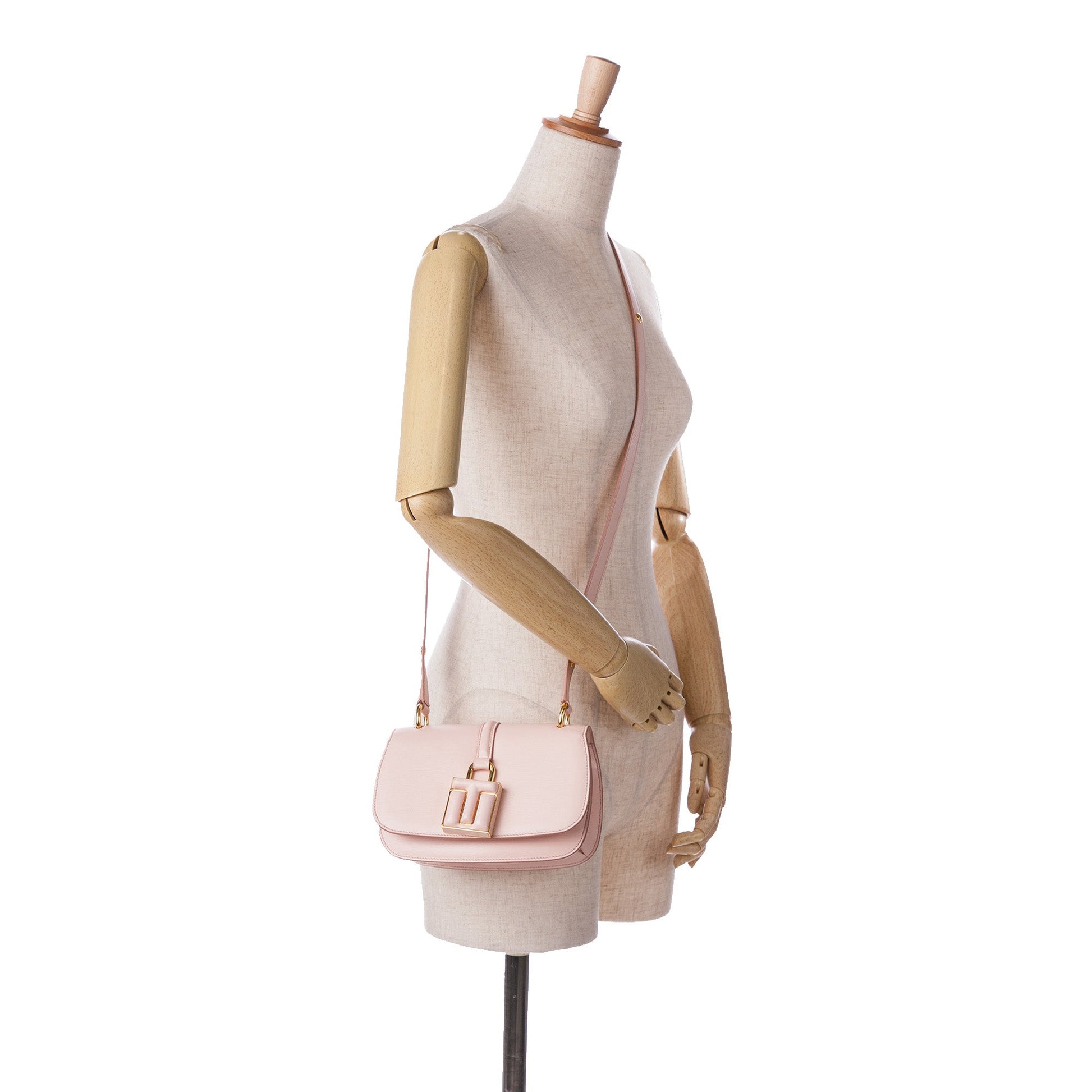 Tom Ford Calfskin Lock Crossbody