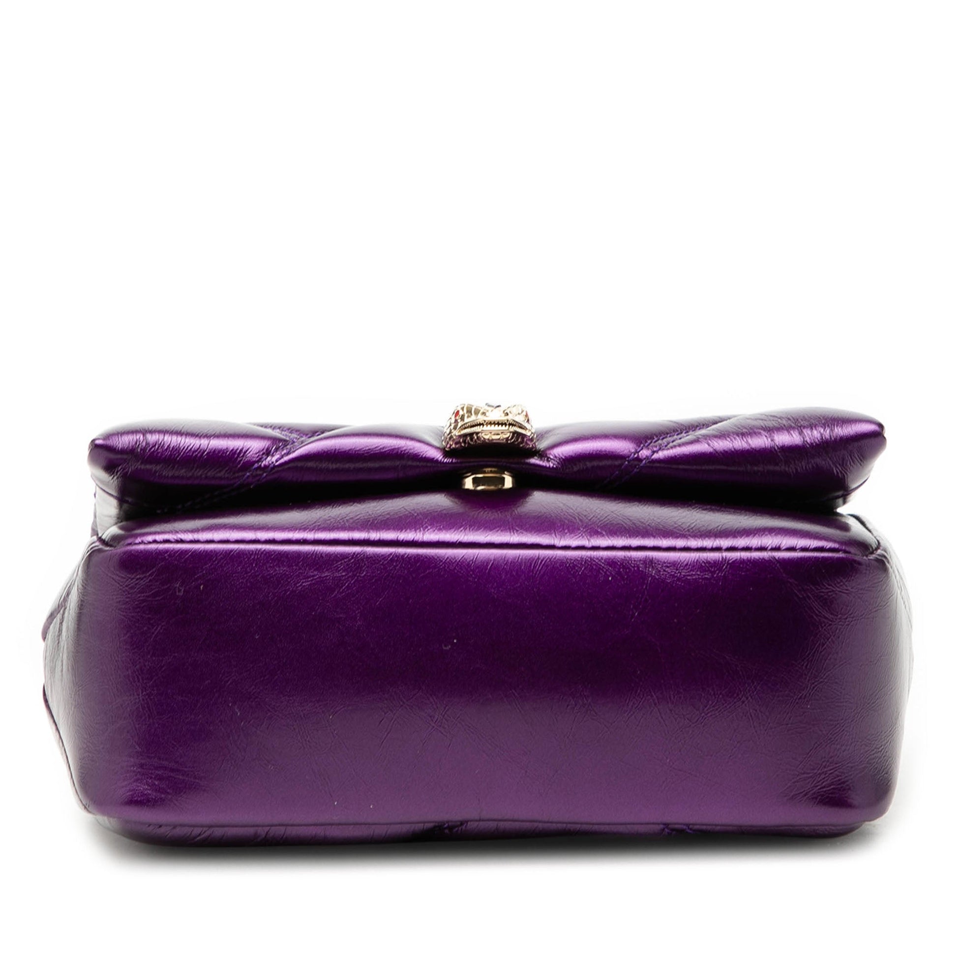 Bvlgari Mini Metallic Leather Maxi Serpenti Cabochon Satchel