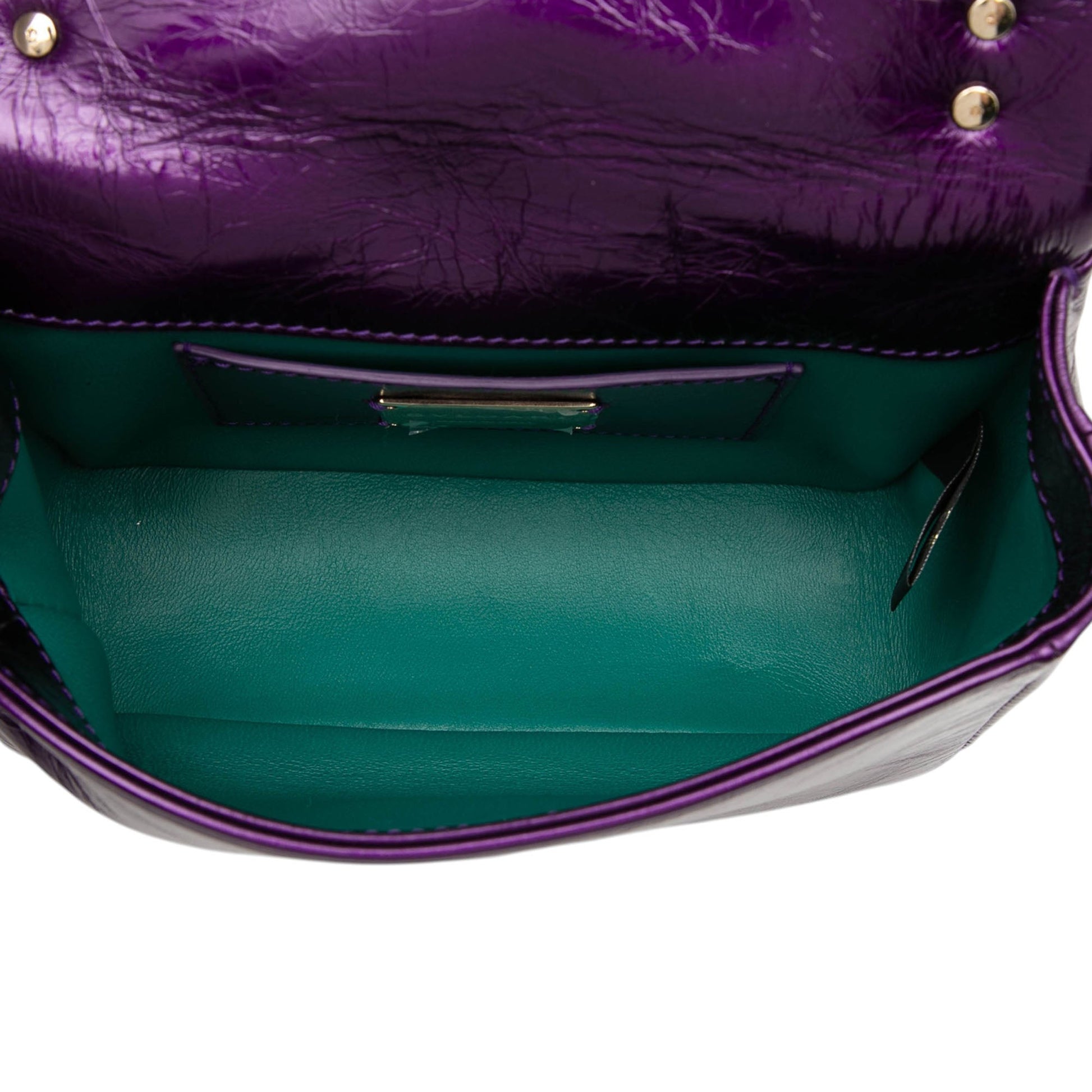 Bvlgari Mini Metallic Leather Maxi Serpenti Cabochon Satchel