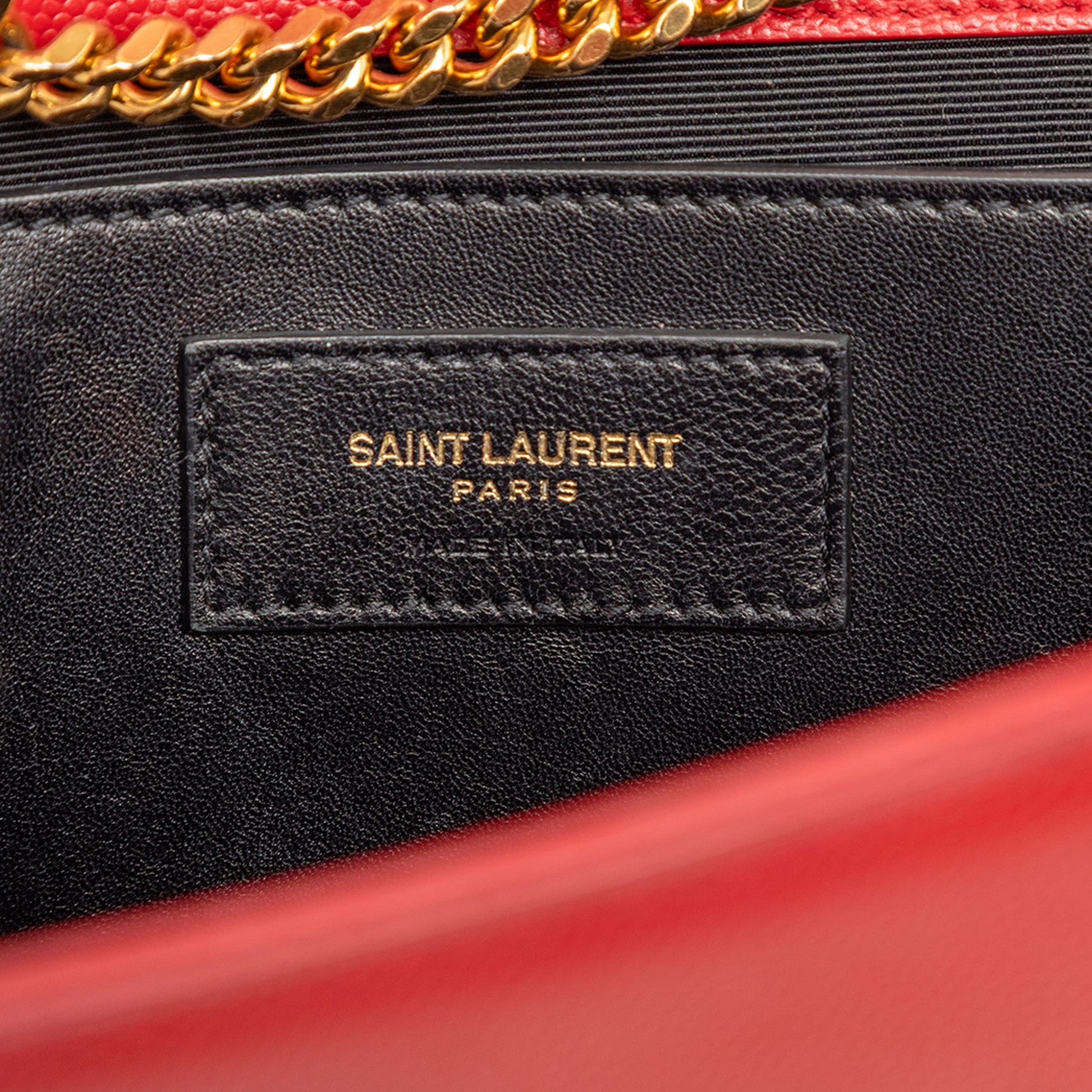 Saint Laurent Medium Grain De Poudre Monogram Kate Crossbody