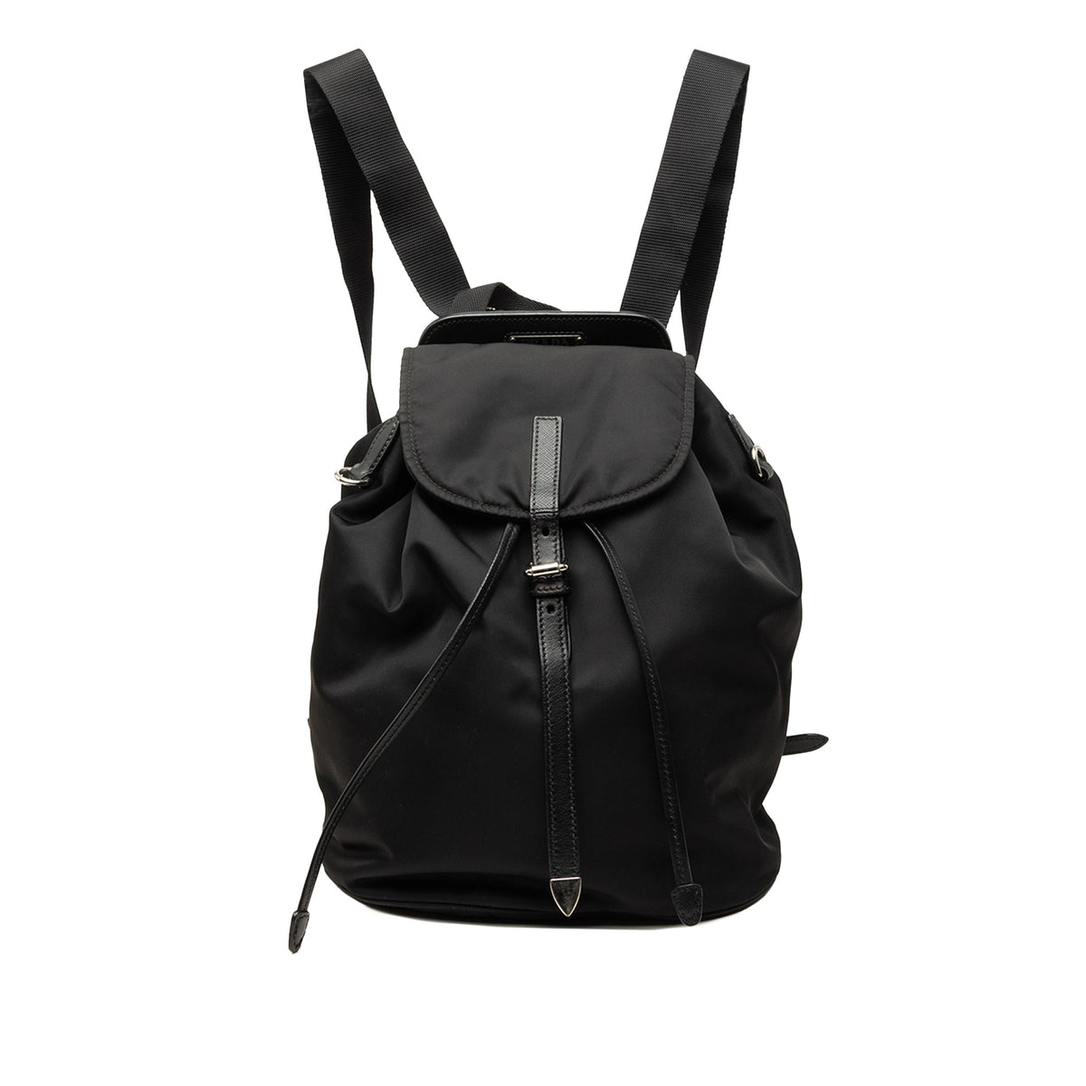 Prada Saffiano Trimmed Tessuto Backpack