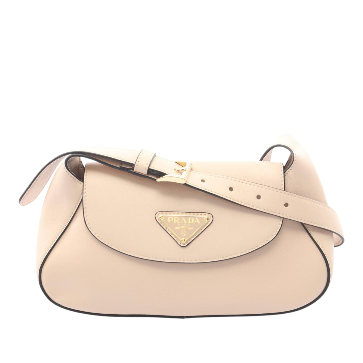 Prada Small Leather Patina Shoulder Bag