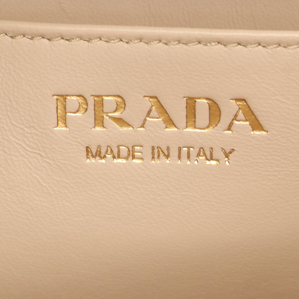 Prada Small Leather Patina Shoulder Bag