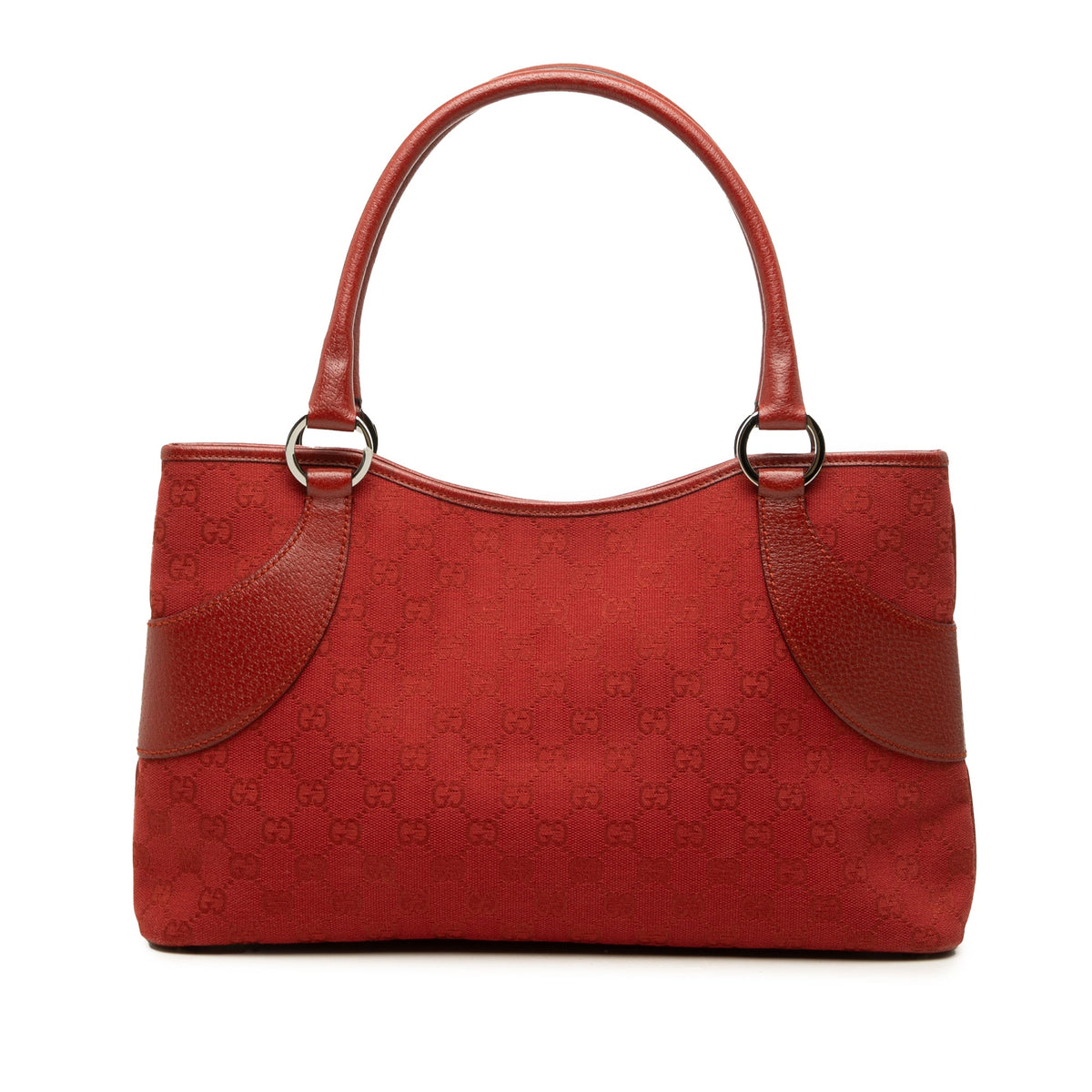 Gucci GG Canvas Tote — Red