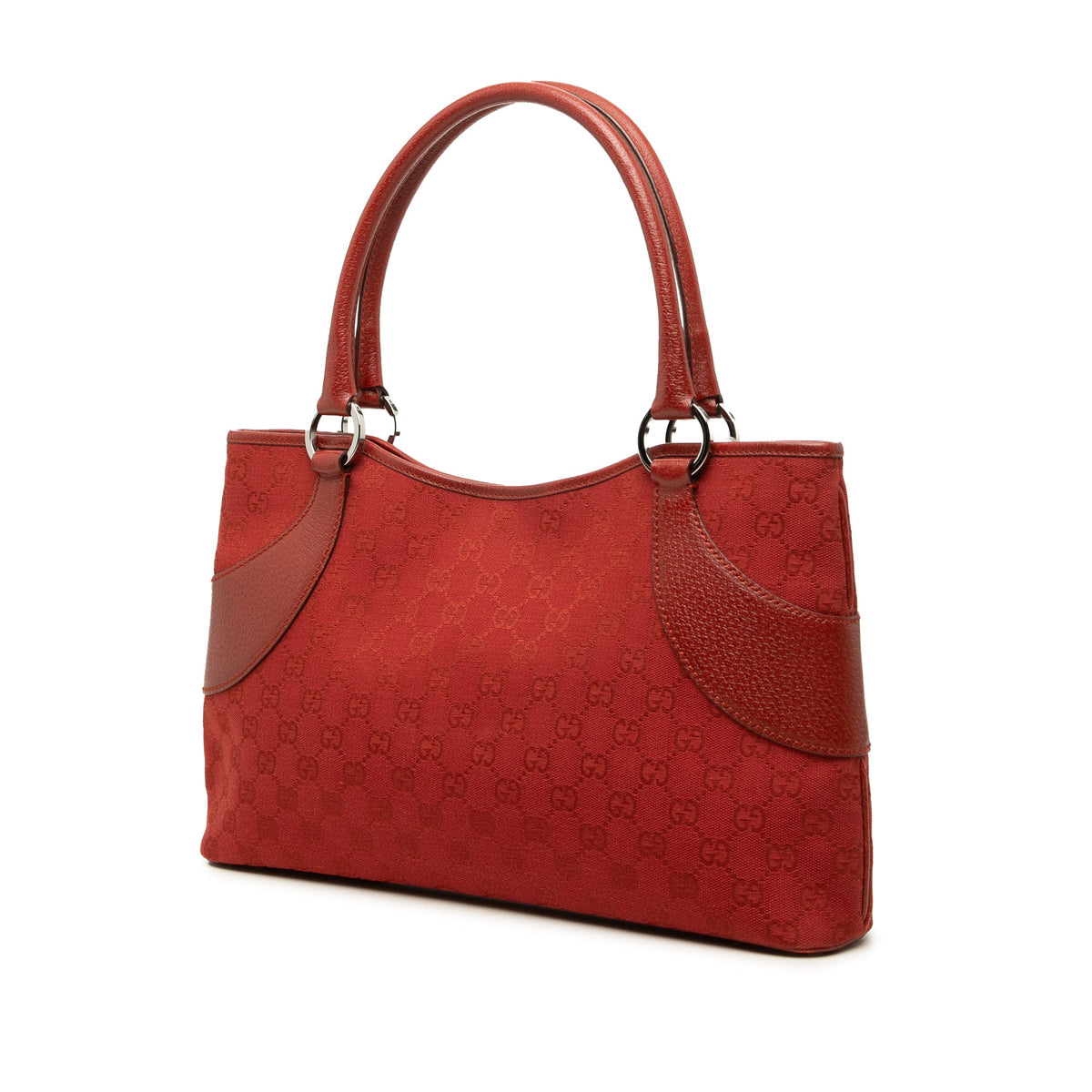 Gucci GG Canvas Tote — Red