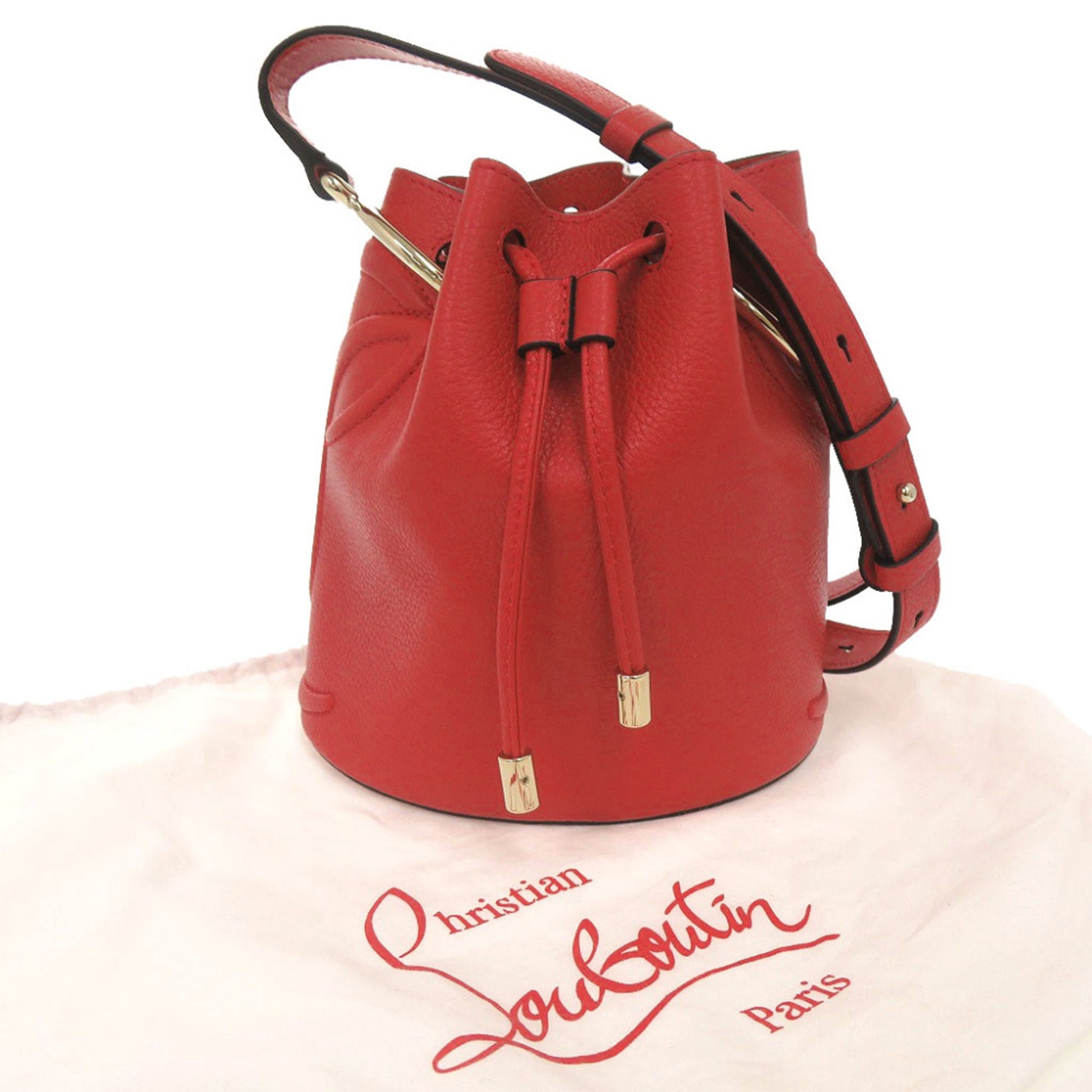 Christian Louboutin Leather By My Side Bucket Bag