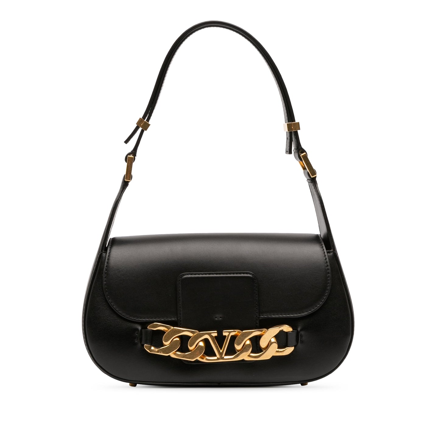 Valentino Medium Leather Vlogo Chain Shoulder Bag