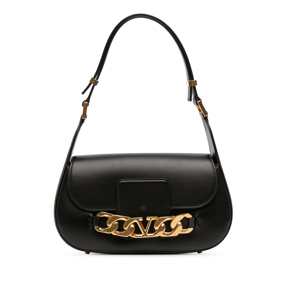 Valentino Medium Leather Vlogo Chain Shoulder Bag