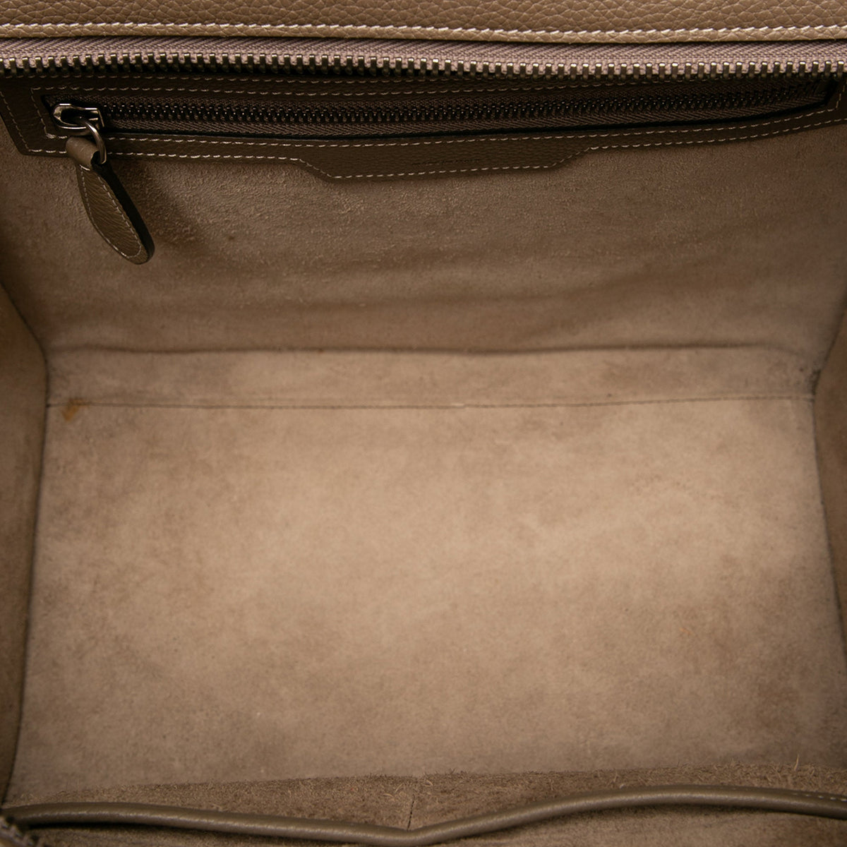 Celine Mini Calfskin Luggage Tote — Brown