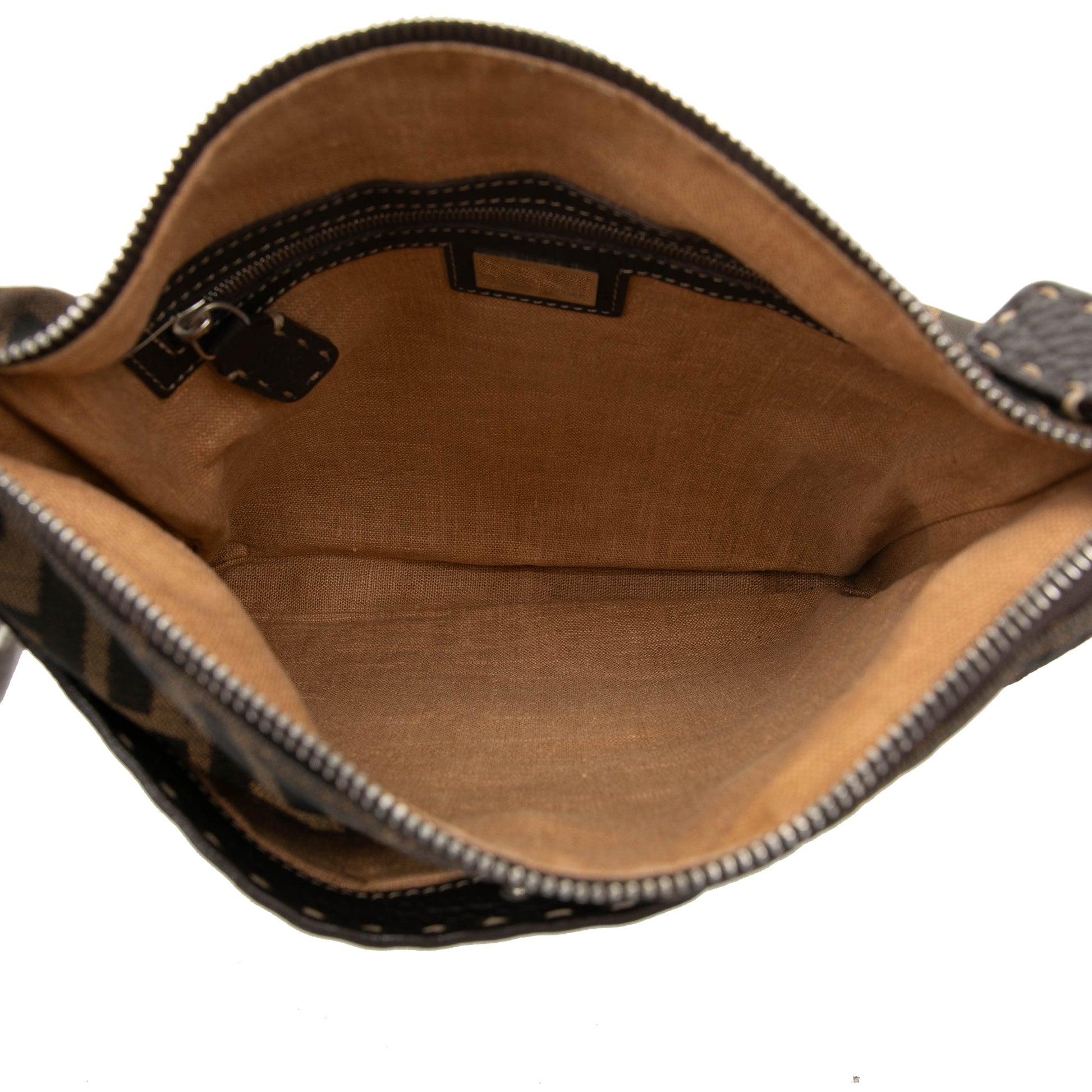 Fendi Zucca Canvas Selleria Crossbody