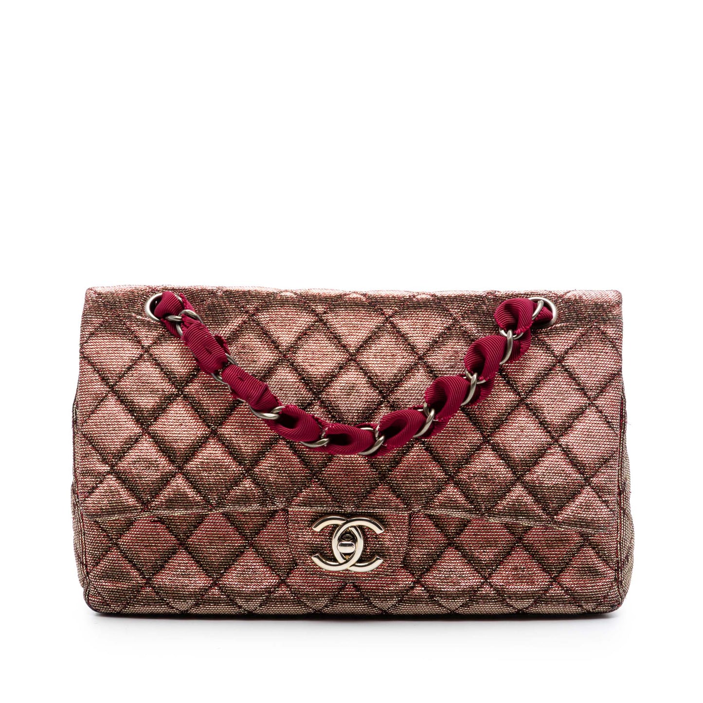 Chanel Medium Iridescent Tweed Classic Double Flap