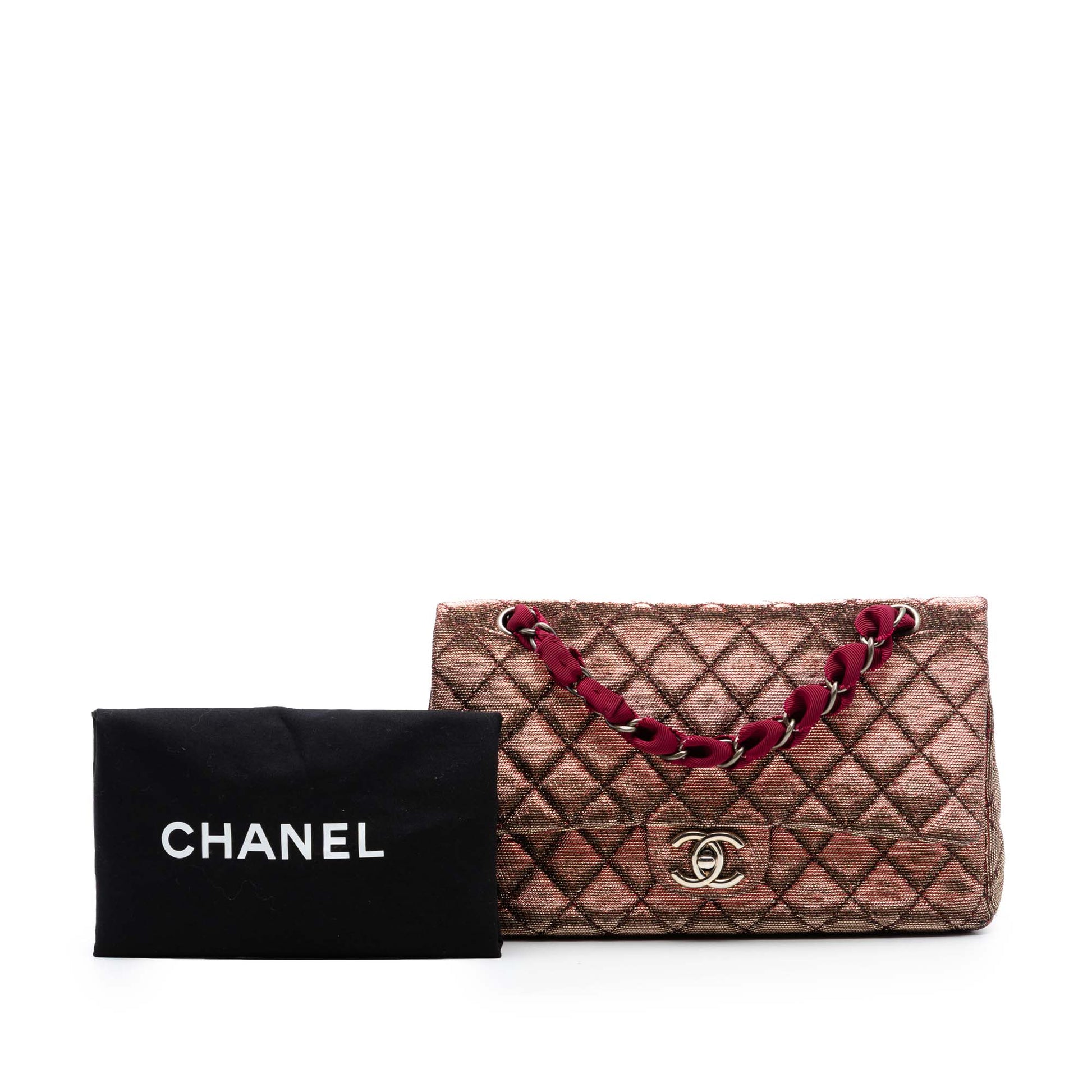 Chanel Medium Iridescent Tweed Classic Double Flap