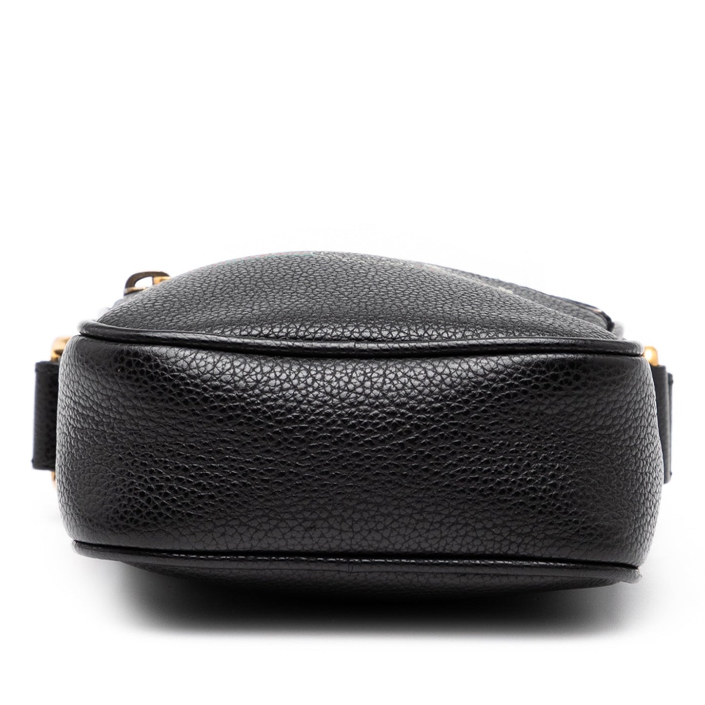 Gucci Mini Grained Calfskin Logo Crossbody