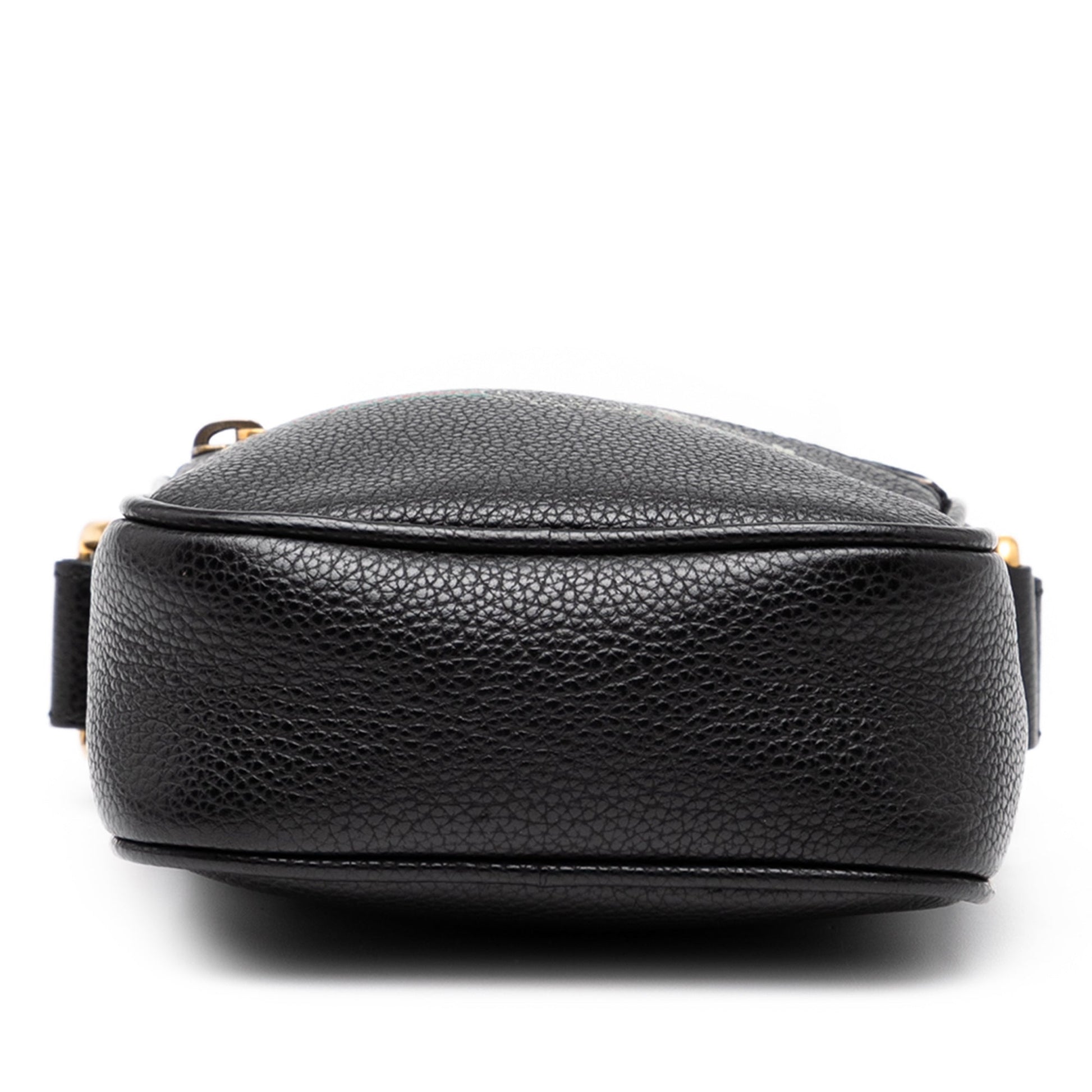 Gucci Mini Grained Calfskin Logo Crossbody