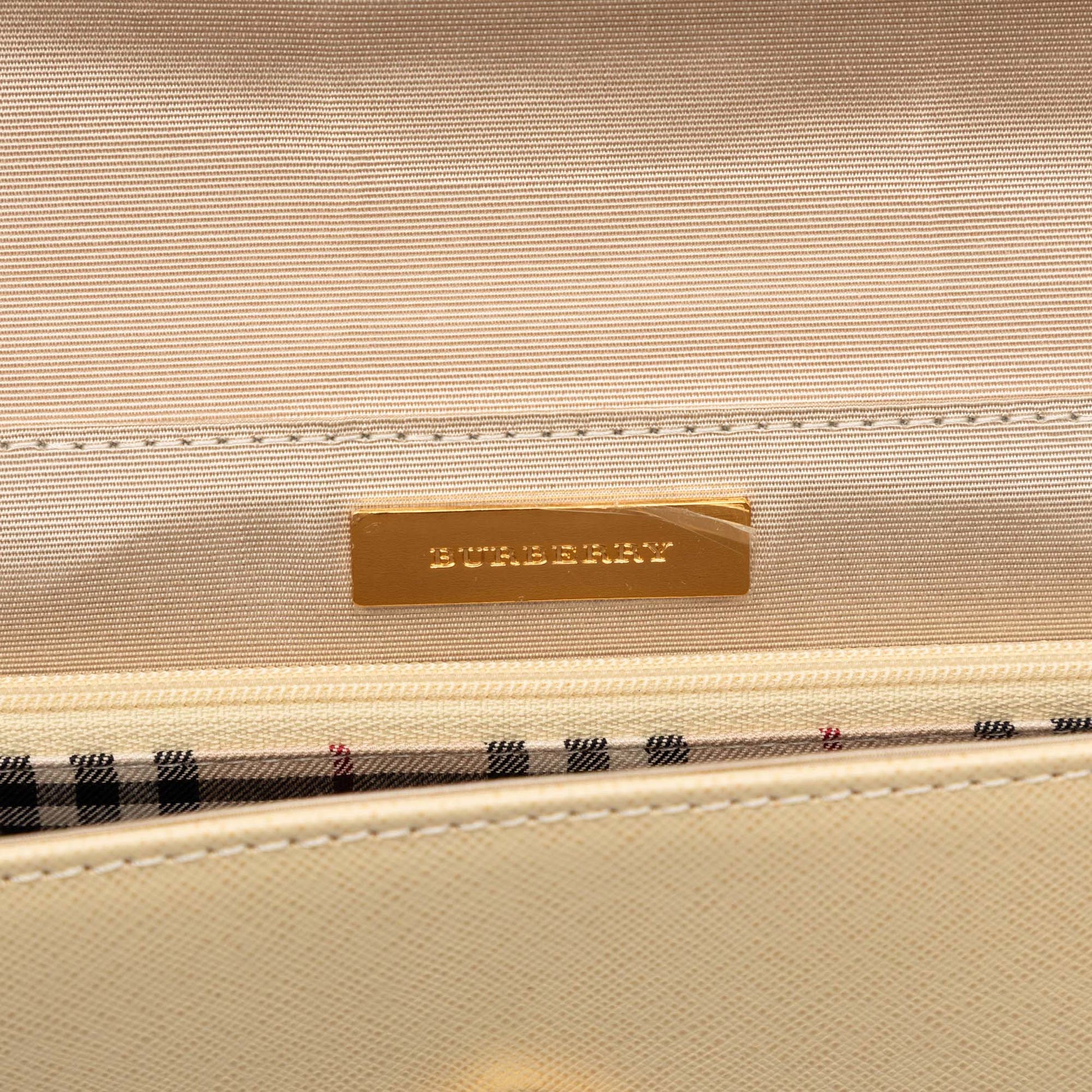 Burberry Leather Flap Shoulder Bag