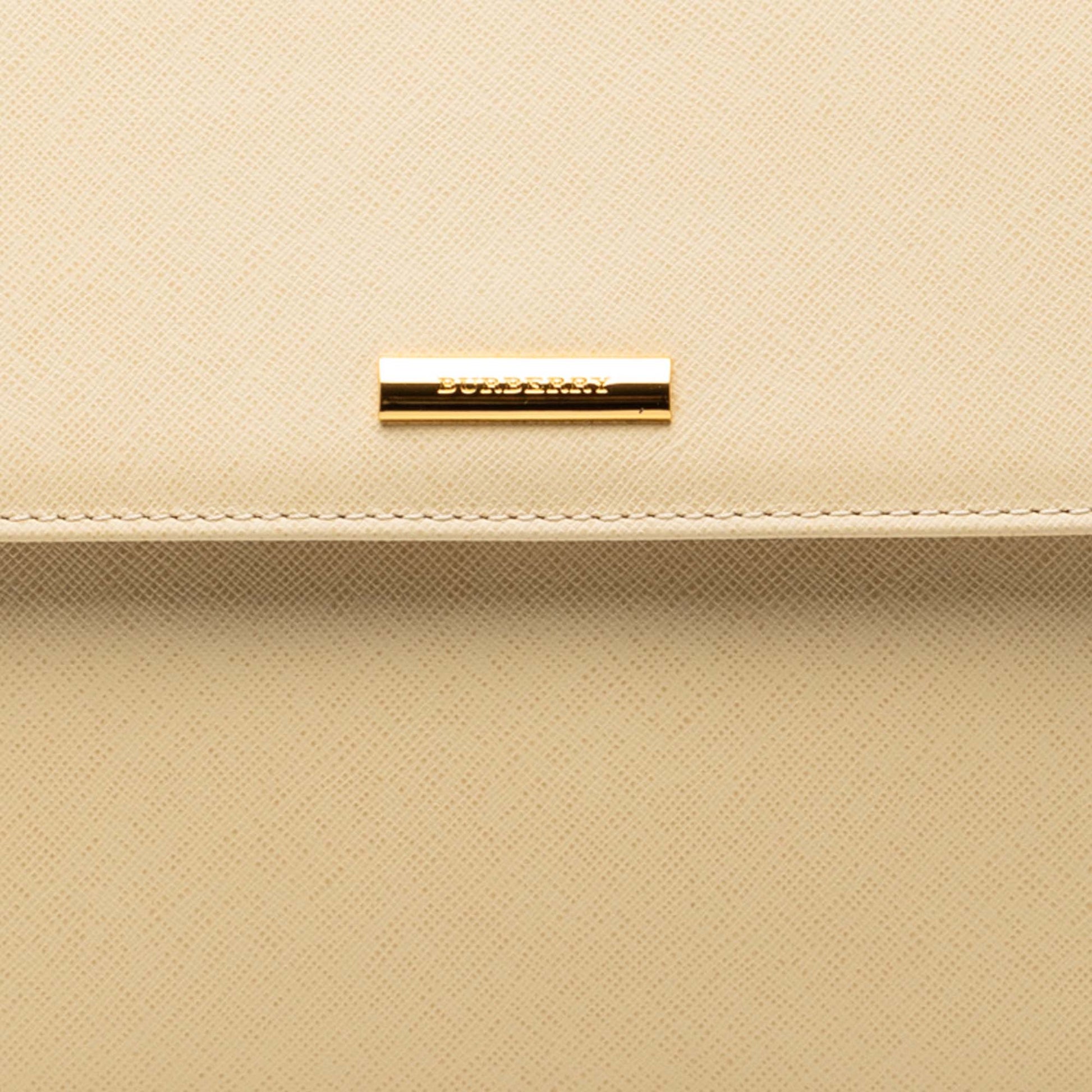 Burberry Leather Flap Shoulder Bag