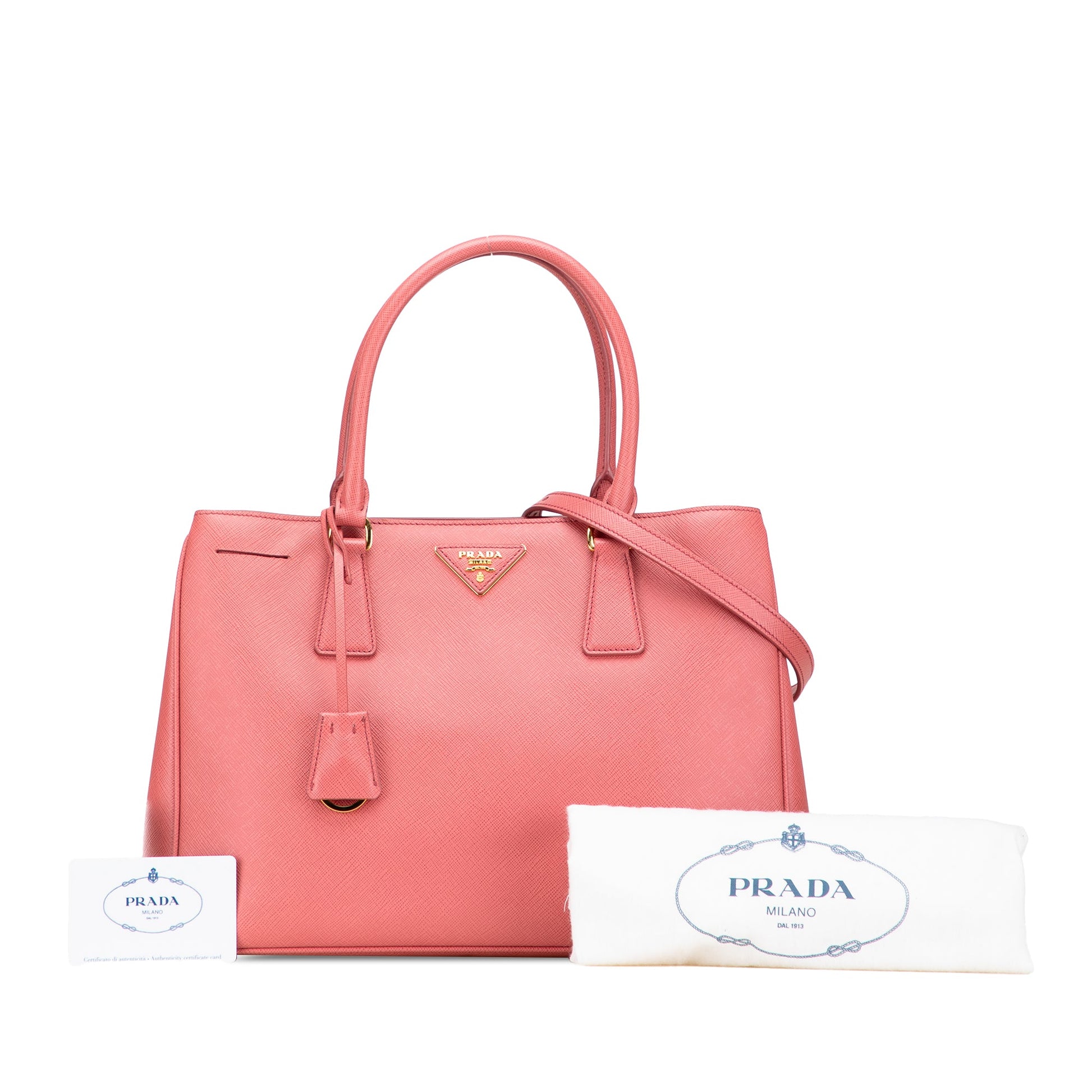 Prada Medium Saffiano Lux Galleria Satchel