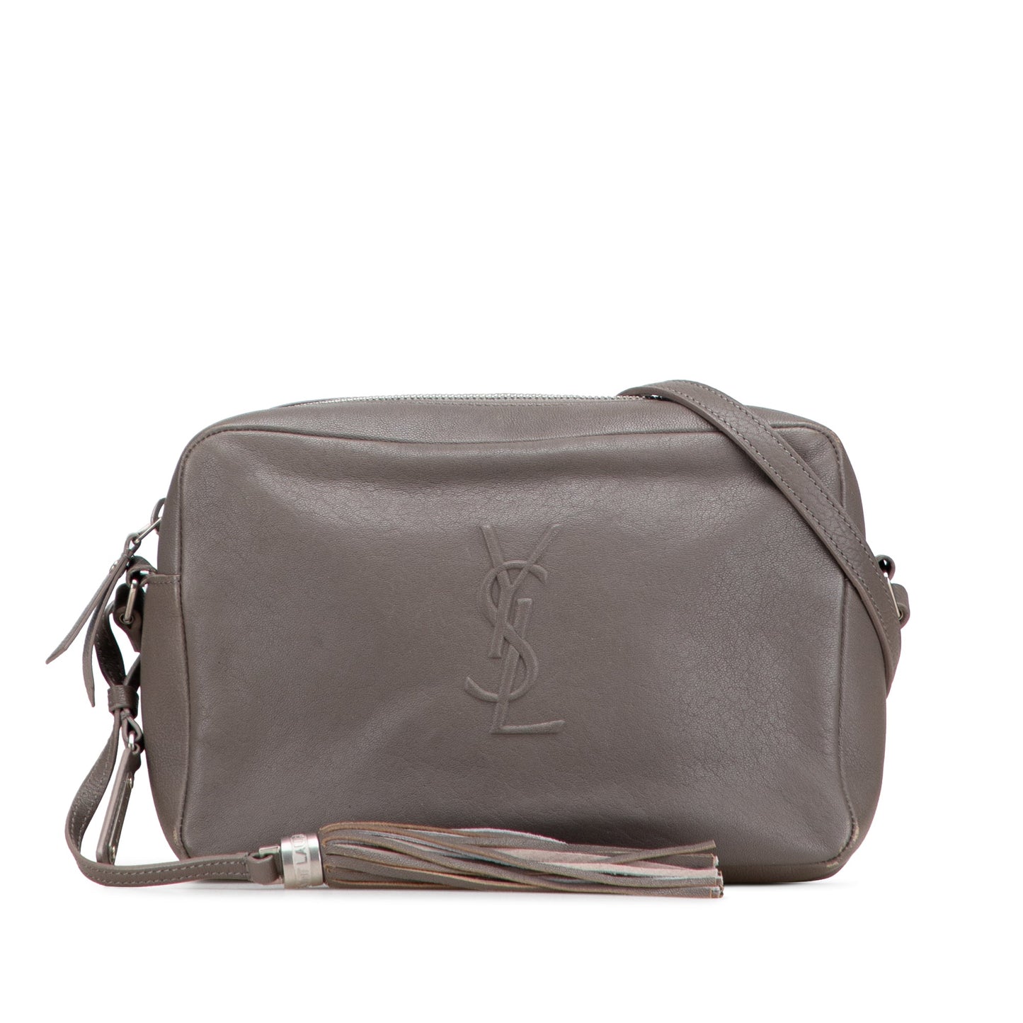 Saint Laurent Small Lambskin Monogram Lou Camera Bag