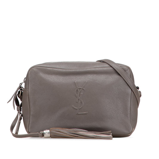 Saint Laurent Small Lambskin Monogram Lou Camera Bag