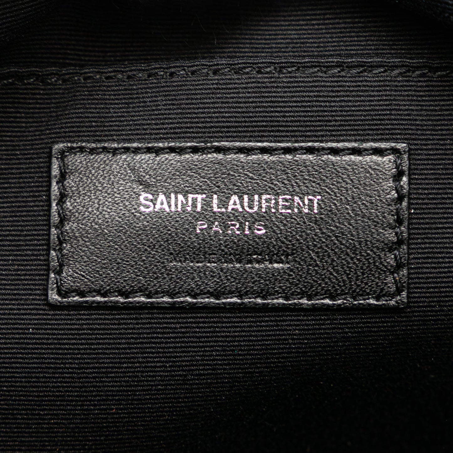 Saint Laurent Small Lambskin Monogram Lou Camera Bag