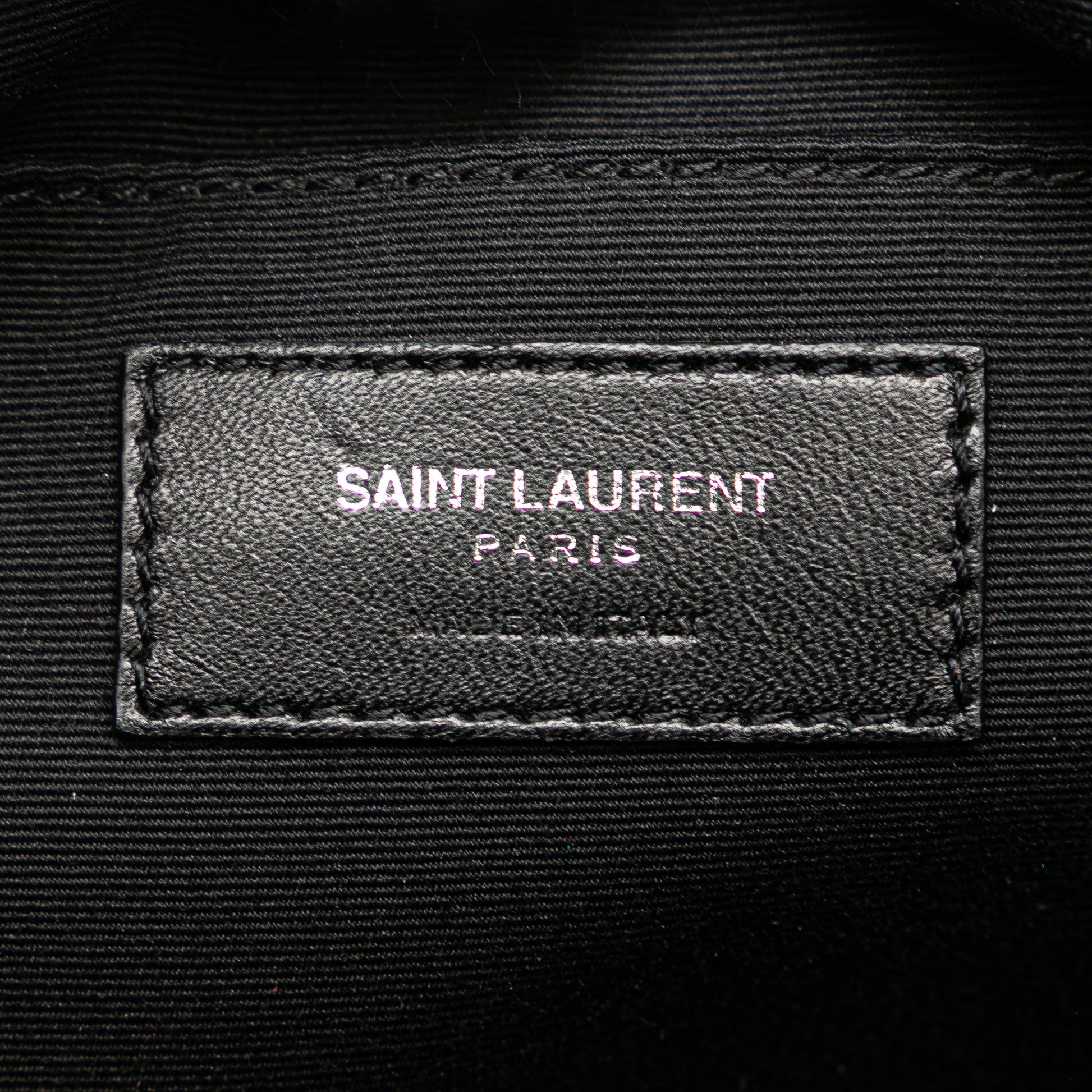 Saint Laurent Small Lambskin Monogram Lou Camera Bag