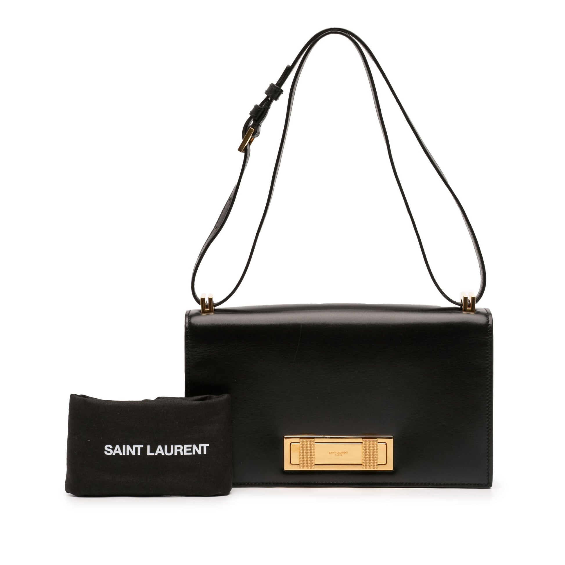 Saint Laurent Medium Smooth Calfskin Domino Shoulder Bag