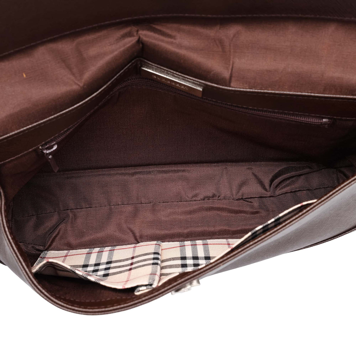 Burberry Leather Flap Shoulder Bag