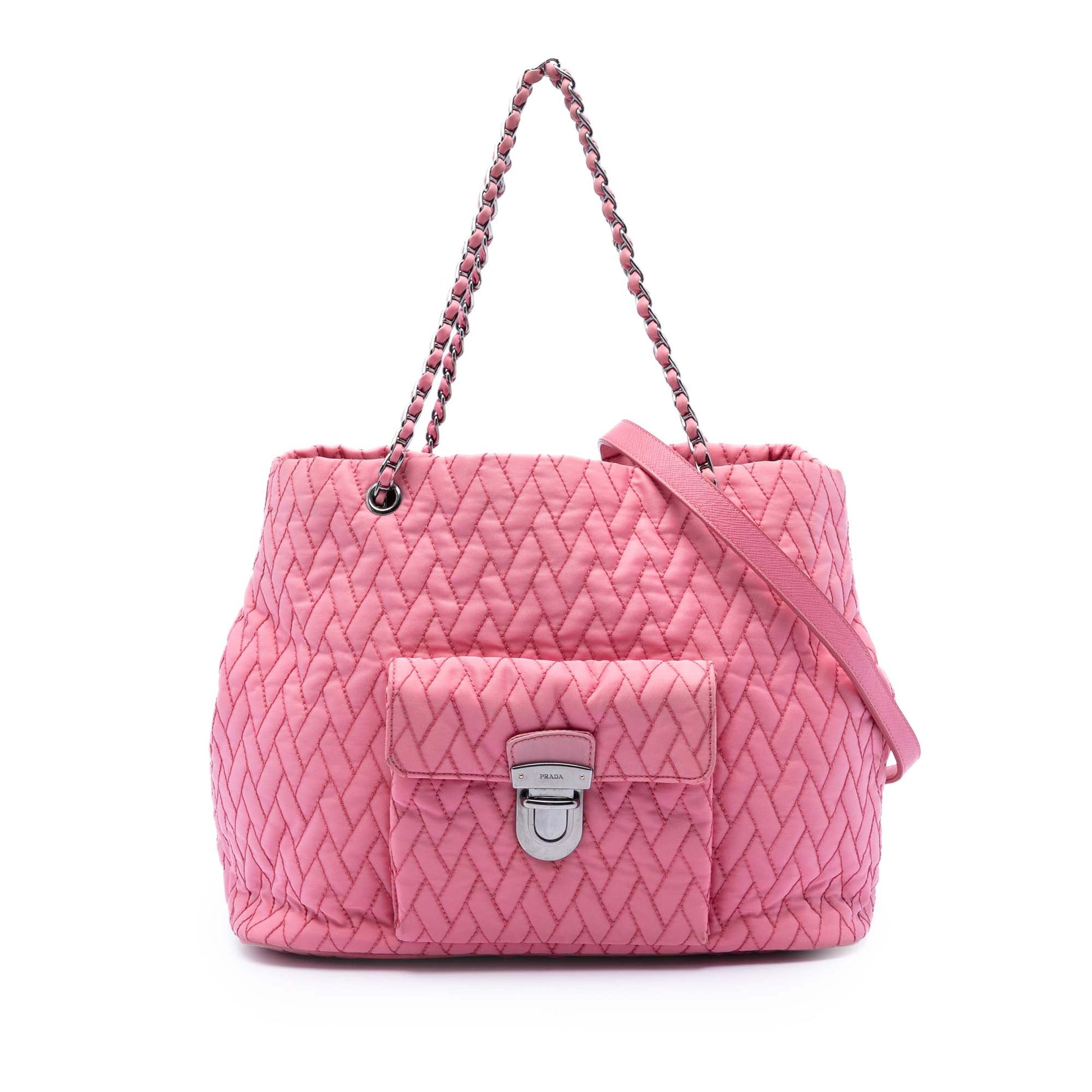 Impuntu Tessuto Chain Tote