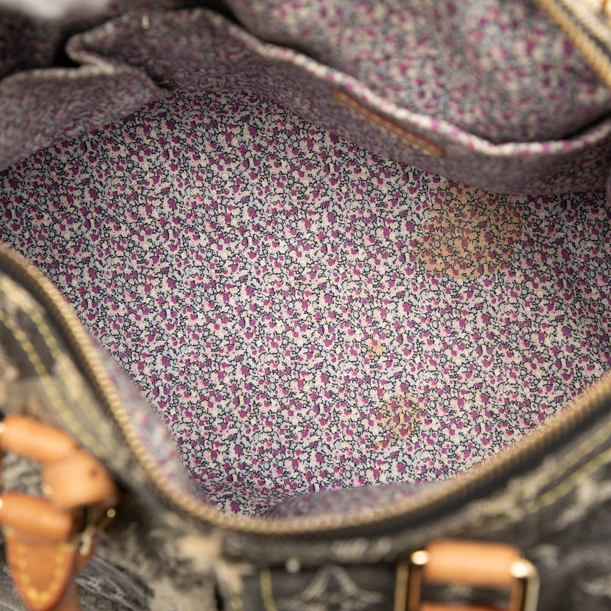 Louis Vuitton Monogram Denim Patchwork Speedy 30