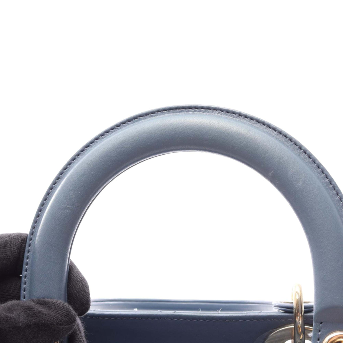 Dior Medium Lambskin Cannage Lady Dior — Blue
