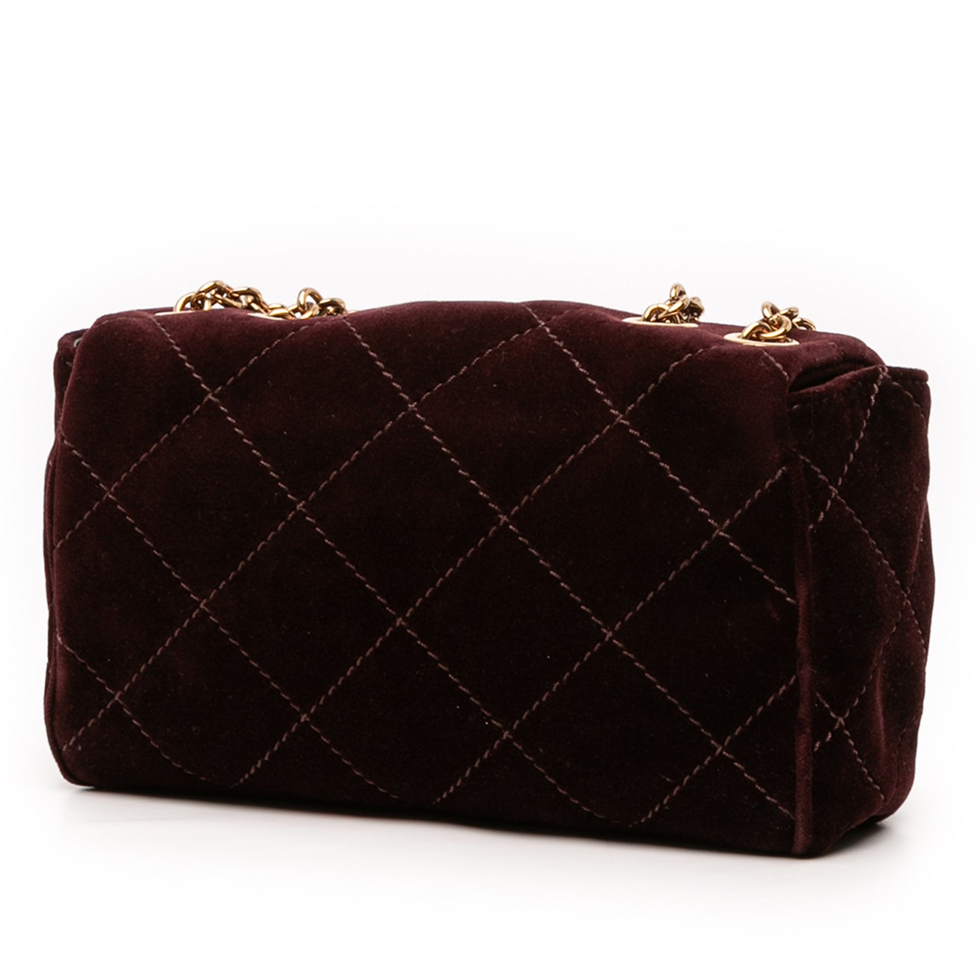 Chloé Small Quilted Velvet Heritage Shoulder Bag