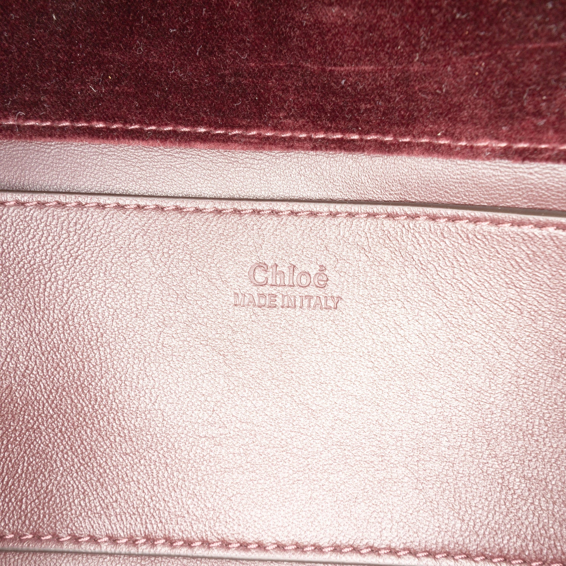 Chloé Small Quilted Velvet Heritage Shoulder Bag
