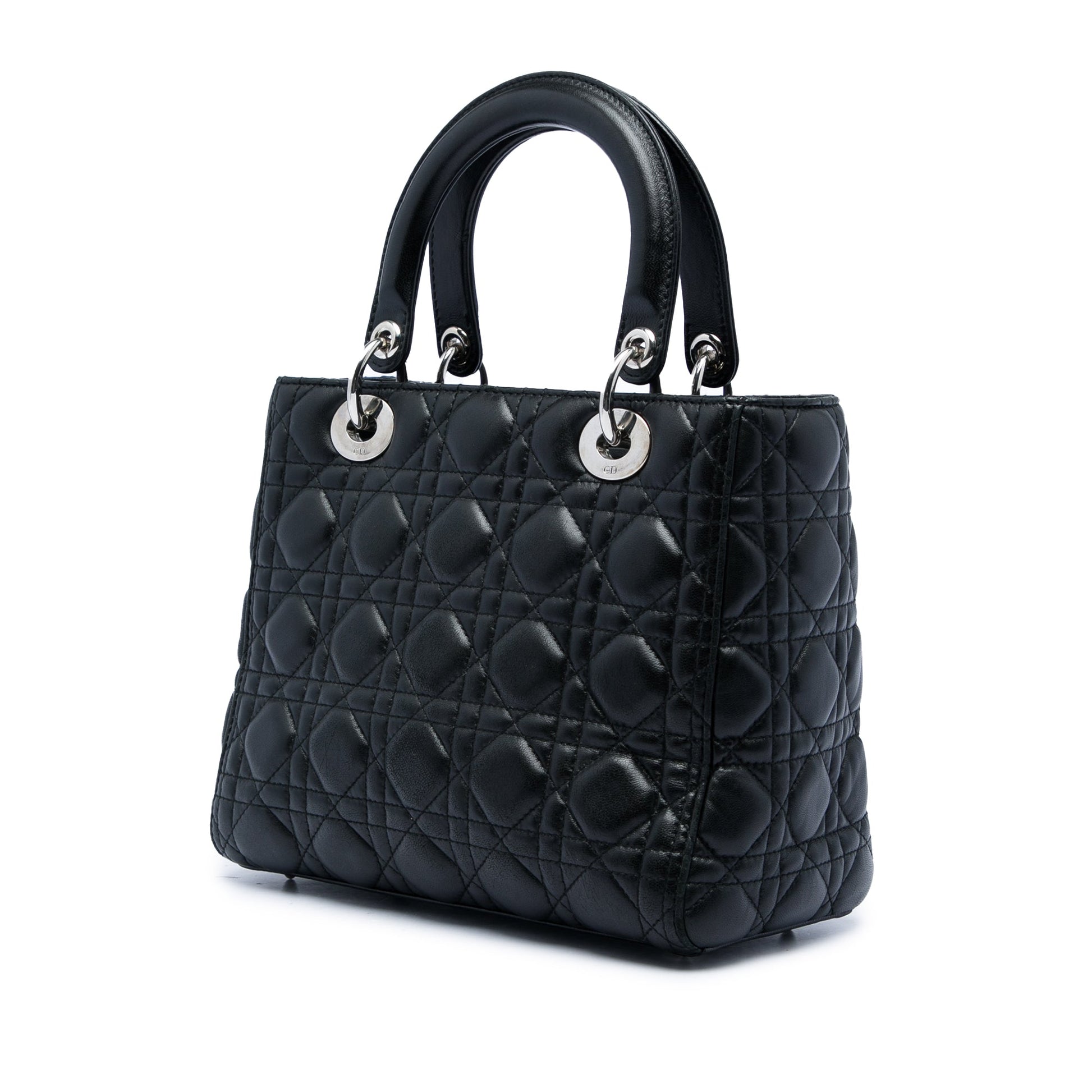 Dior Medium Lambskin Cannage Lady Dior