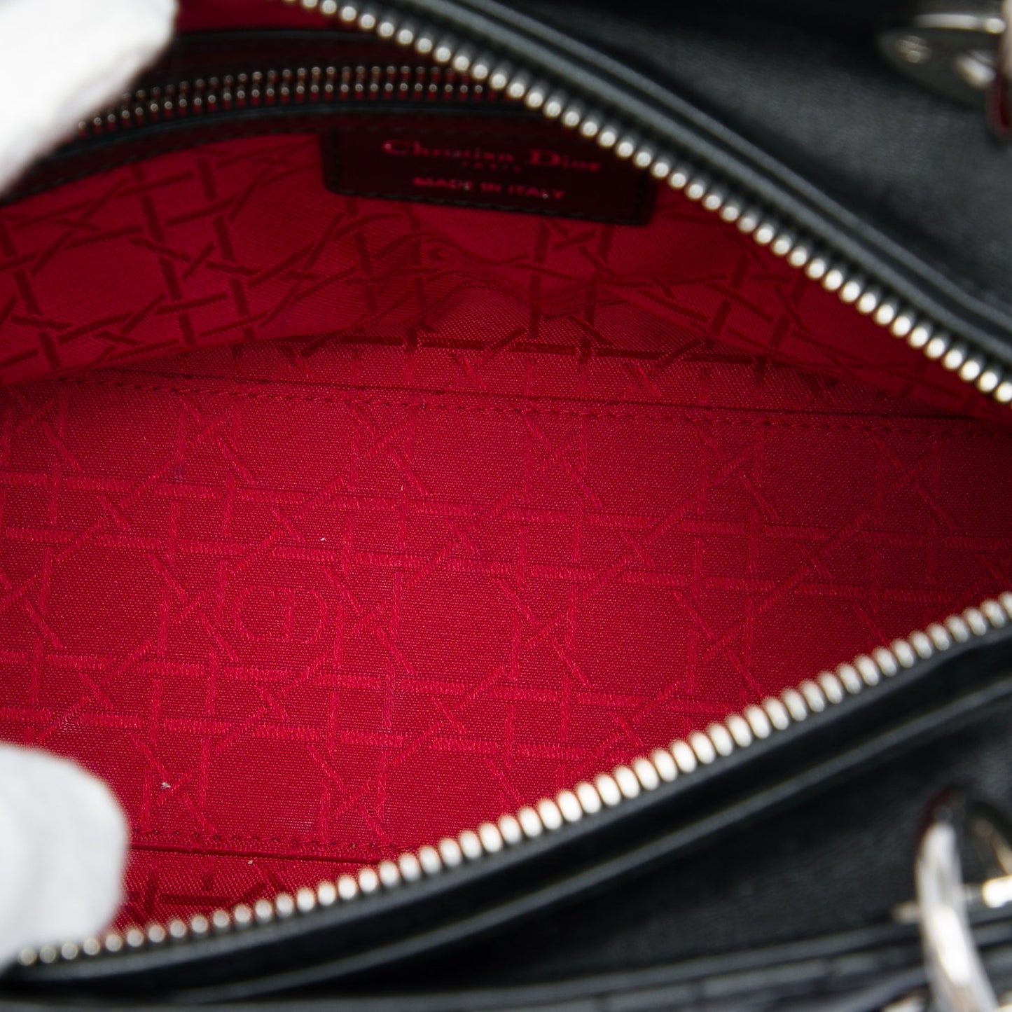 Dior Medium Lambskin Cannage Lady Dior
