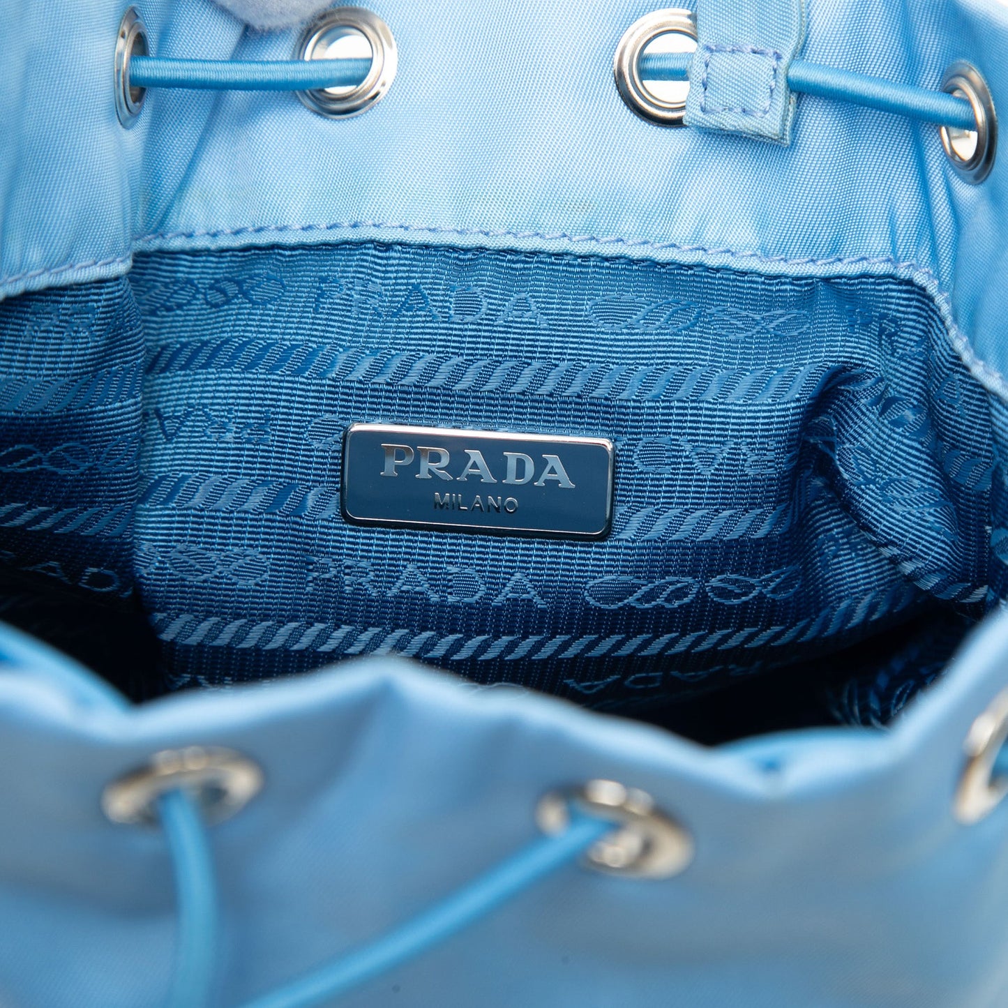 Prada Tessuto Drawstring Bucket Bag