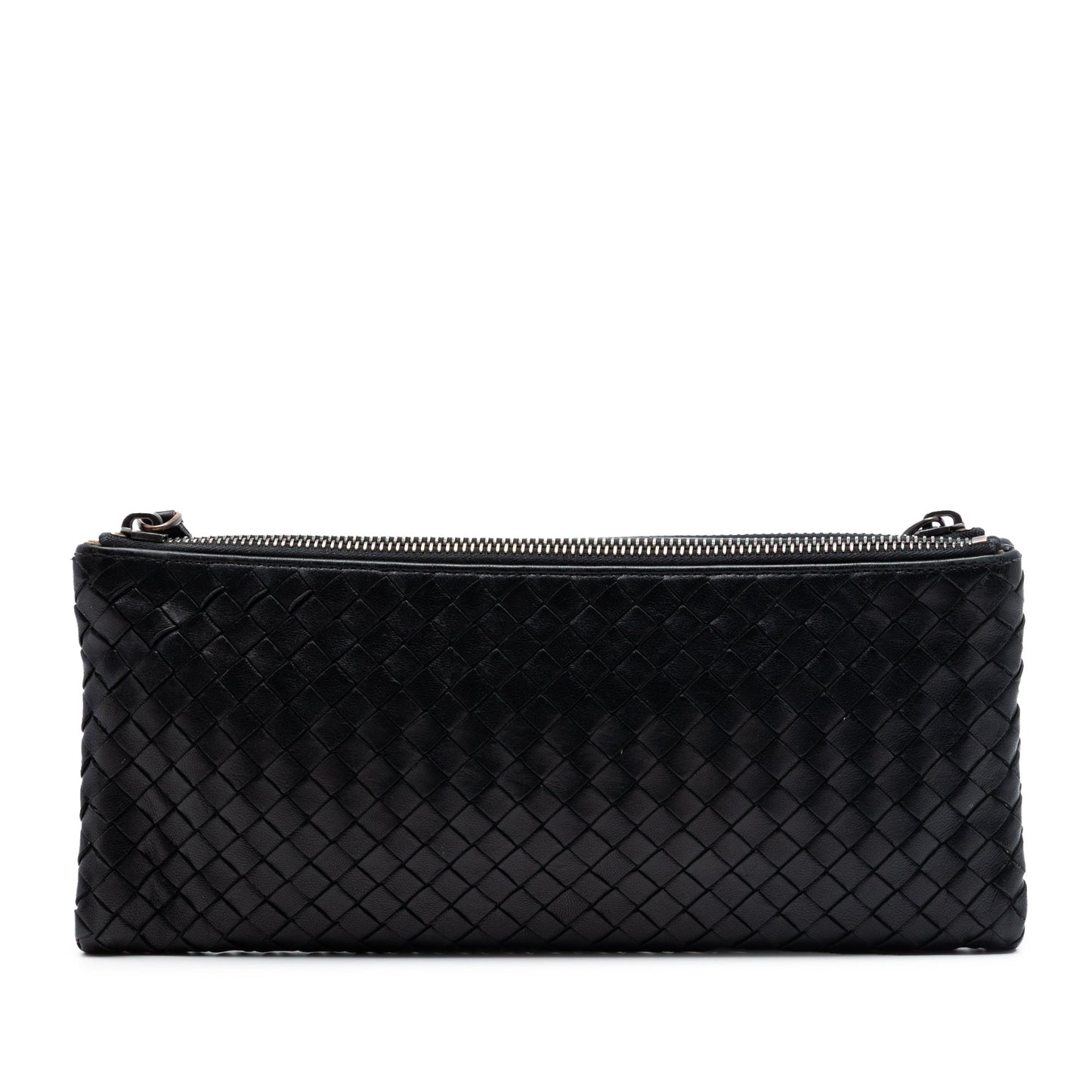 Bottega Veneta Nappa Intrecciato Double Zip Clutch