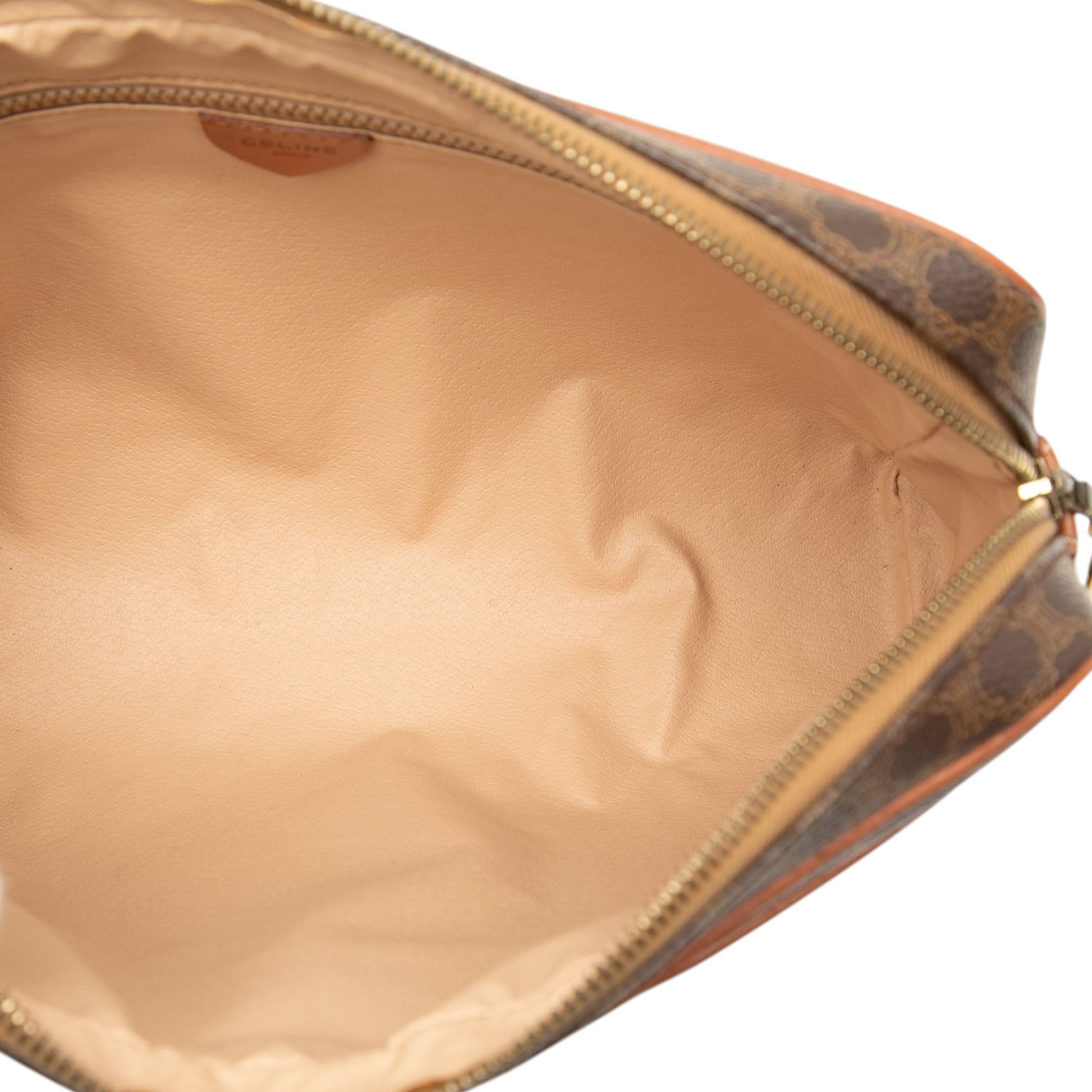 Celine Macadam Coated Canvas Clutch