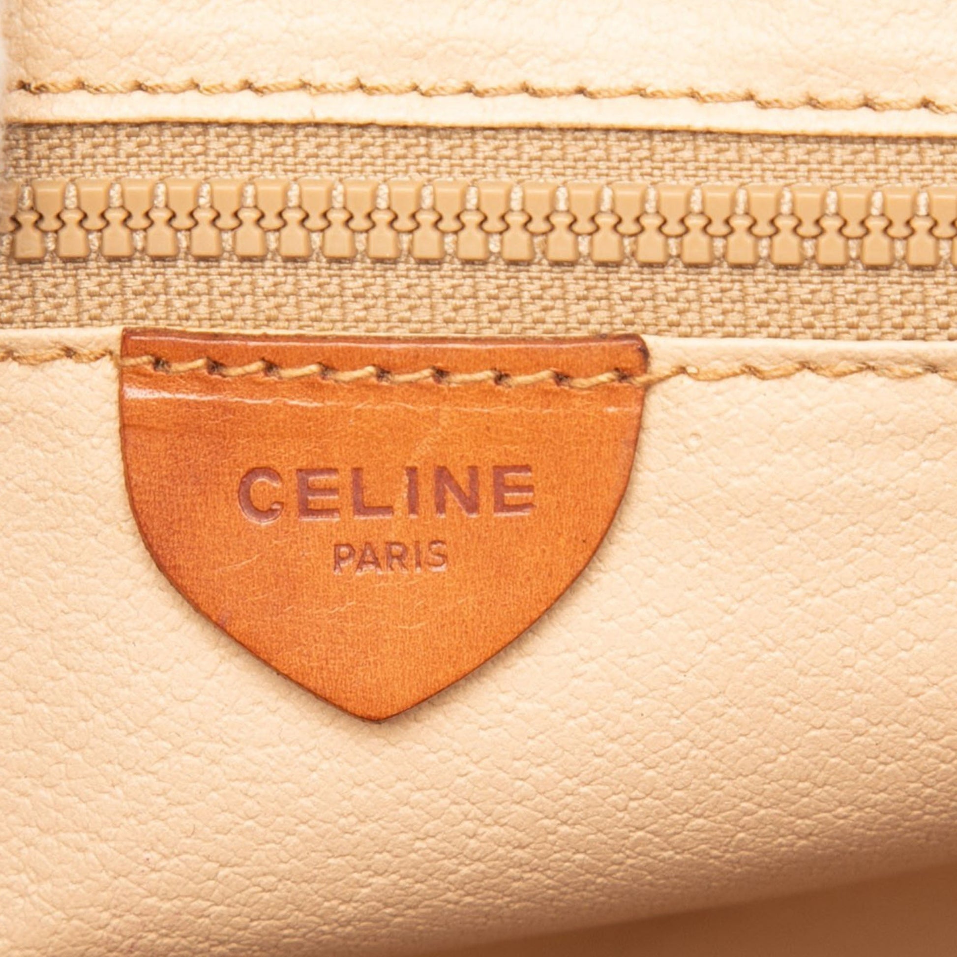 Celine Macadam Coated Canvas Clutch