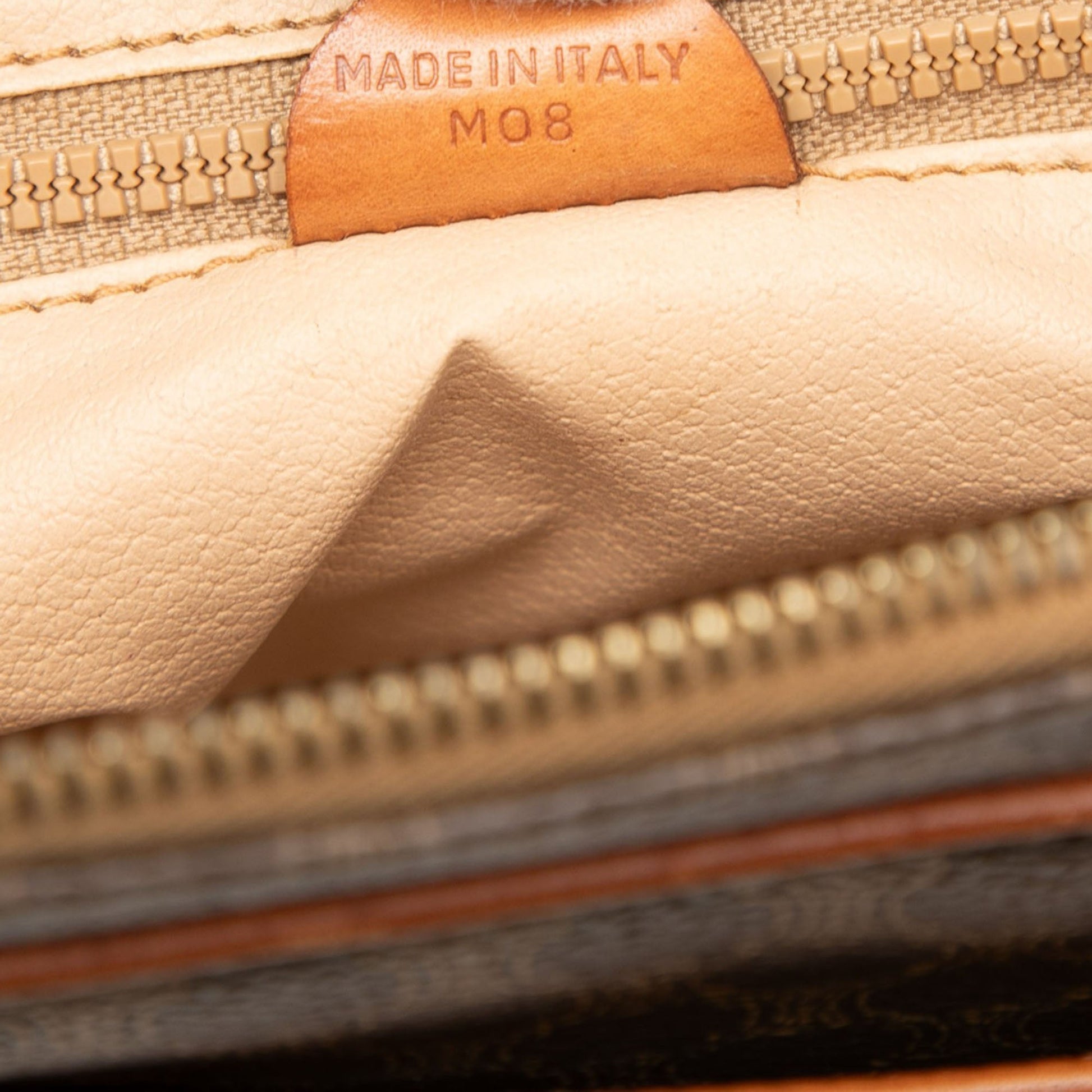 Celine Macadam Coated Canvas Clutch